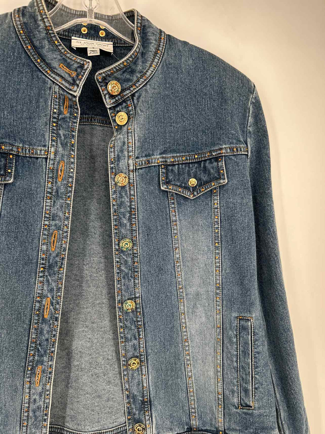 St John Sport by Marie Gray Size S Denim Jacket