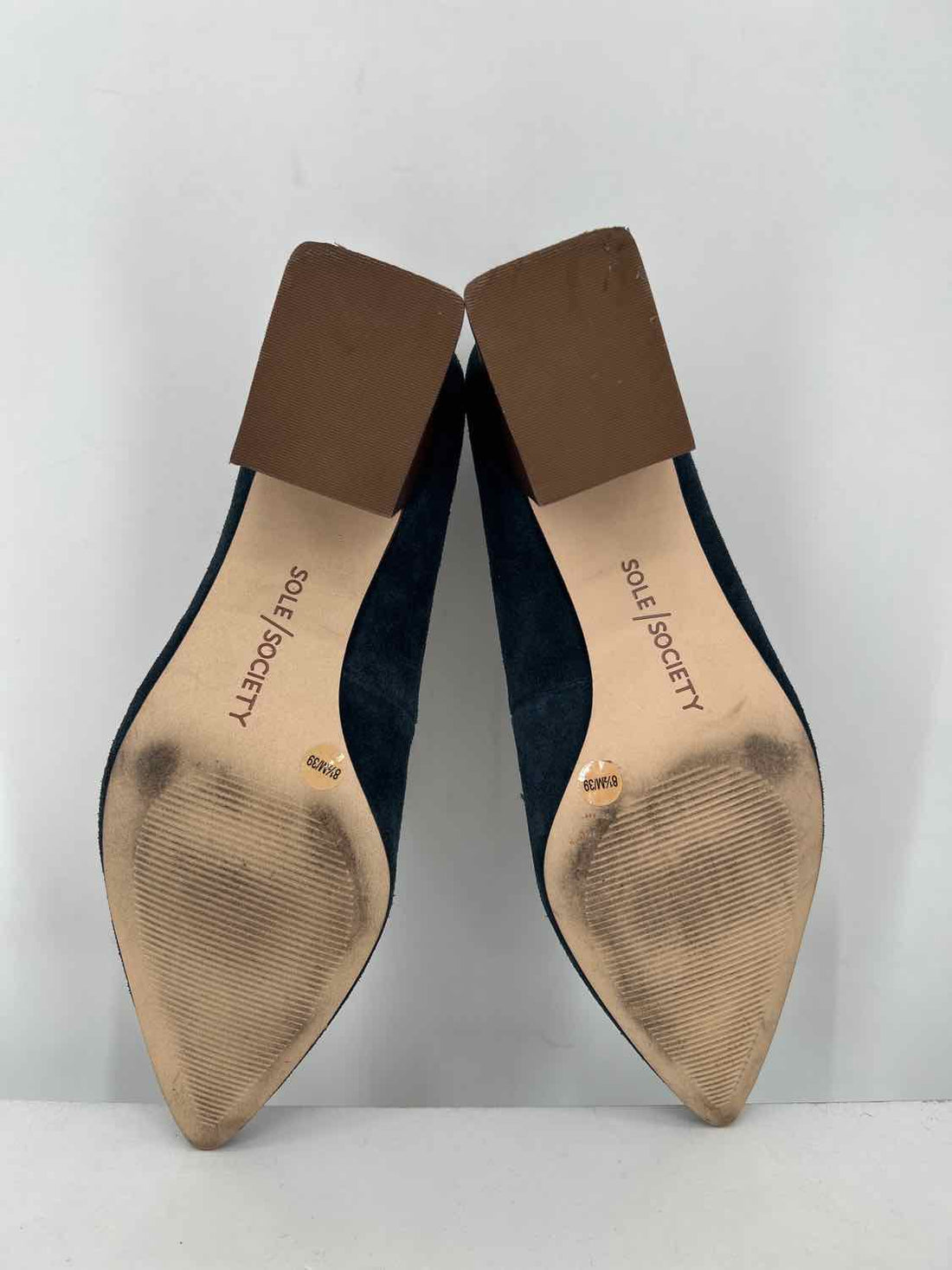 Sole Society Women Size 8.5 Navy Suede Heels