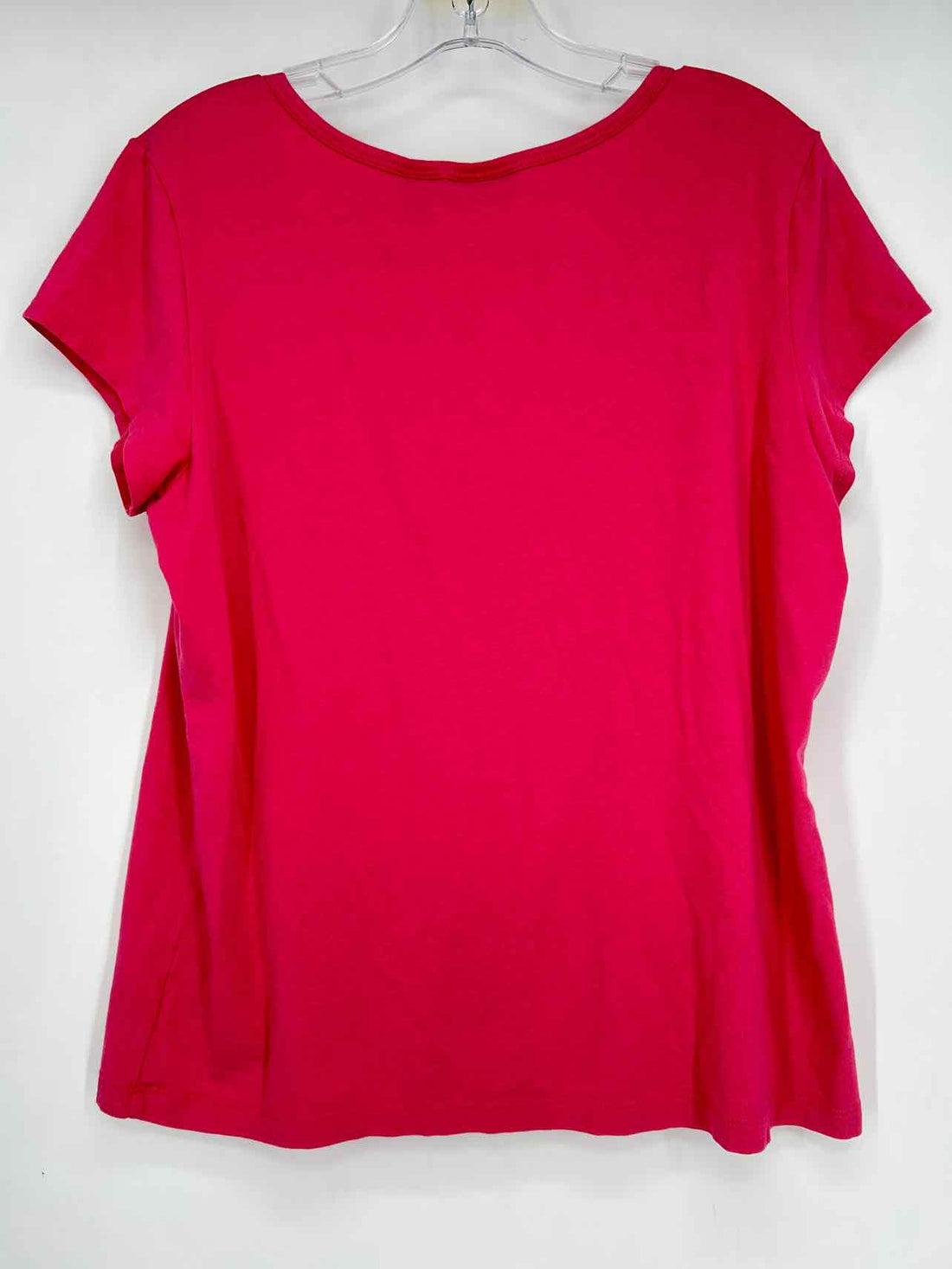 Tahari Size XL Dark Pink Short Sleeve