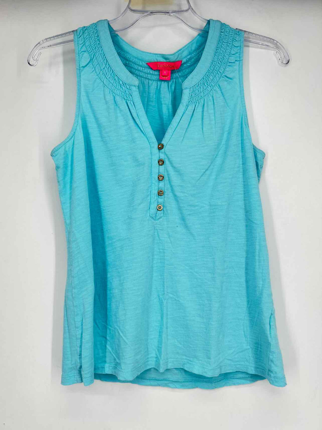 Lilly Pulitzer S Light Blue Sleeveless Lilly Pulitzer Top