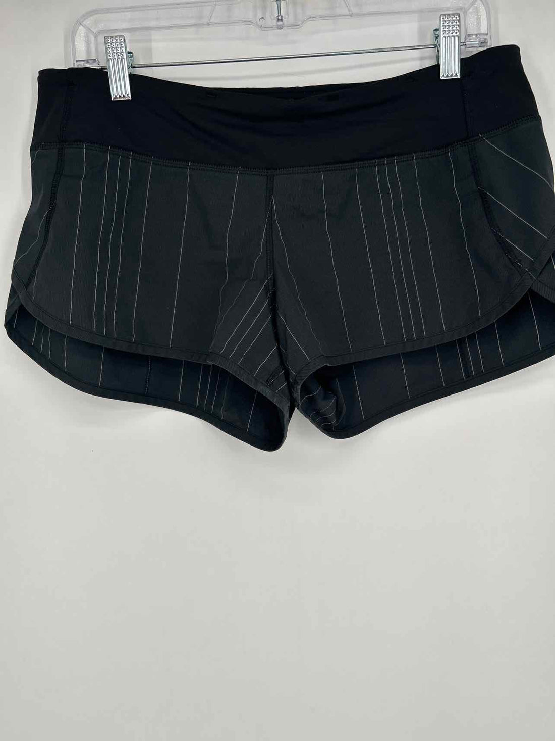 Lululemon Size 8 Black Pinstripe Active Shorts