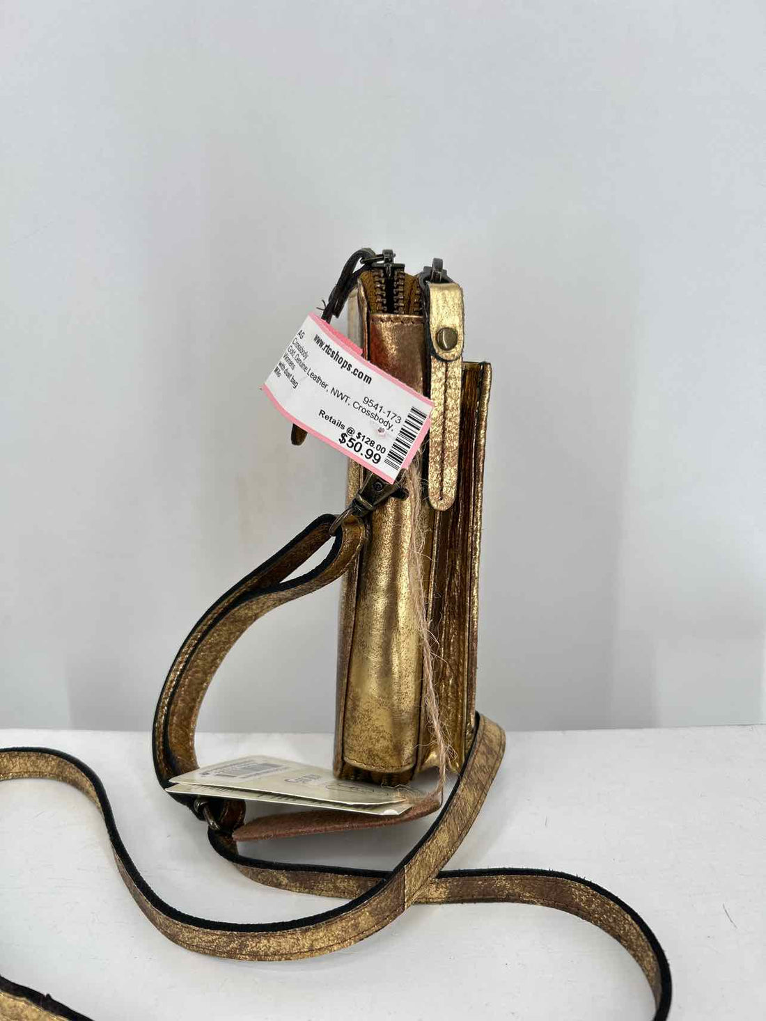 Milo Gold Genuine Leather NWT Crossbody