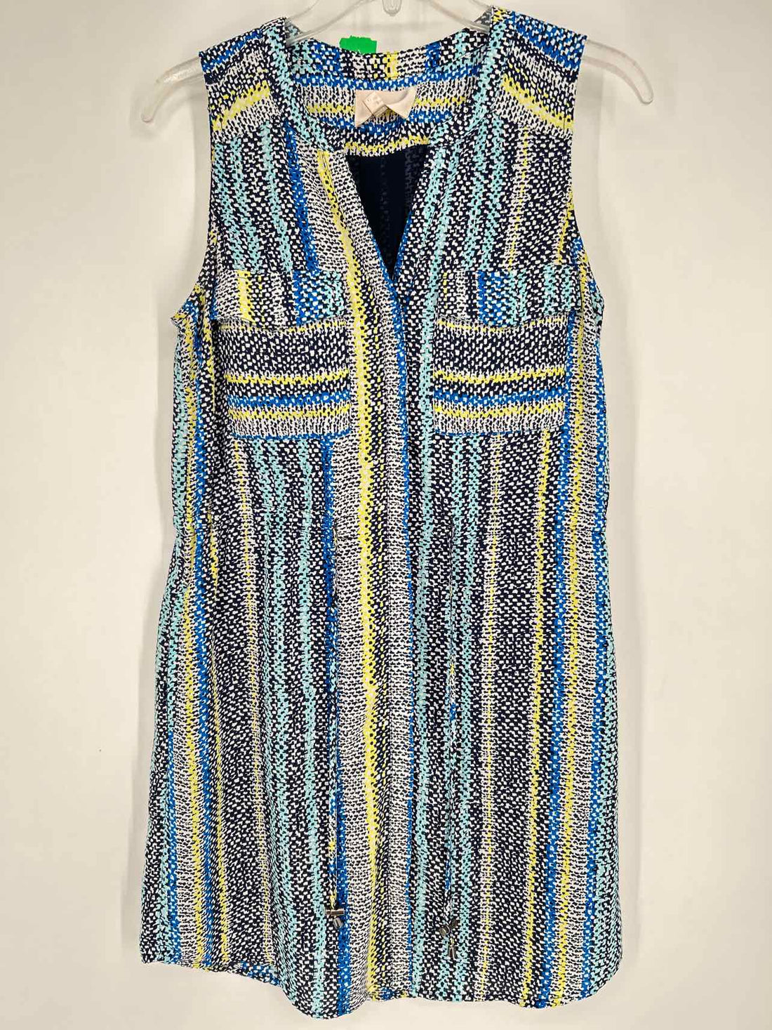 Skies are Blue Size S Blue & White Print Sleeveless Dress