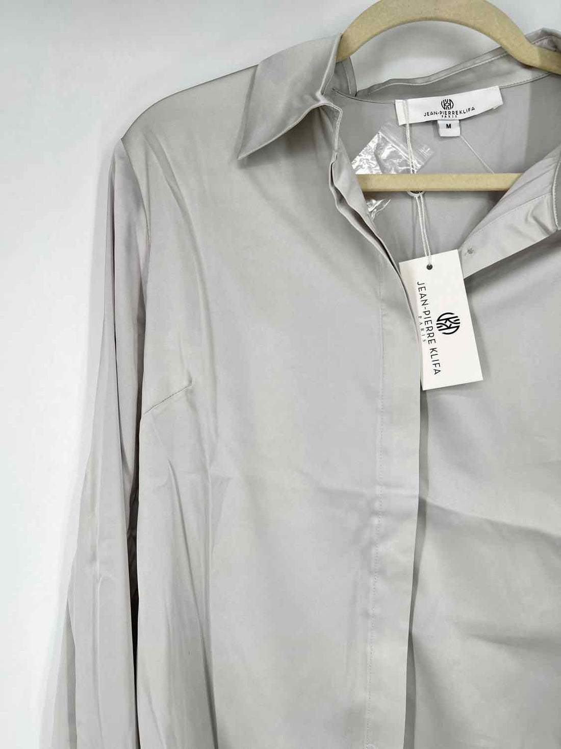 Jean-Pierre Klifa Size M Silver NWT Long Sleeve