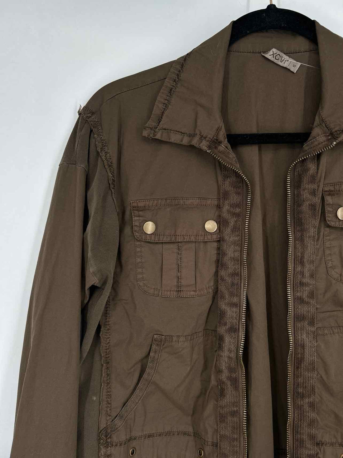XCVI Size S Green Cotton Blend Jacket