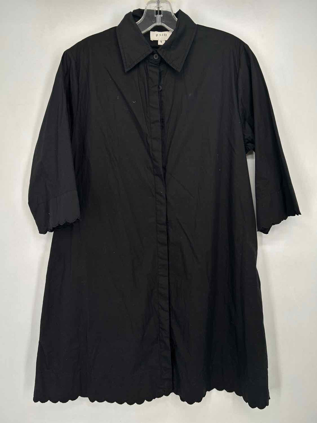 P Cill Size S Black Long Sleeve Dress
