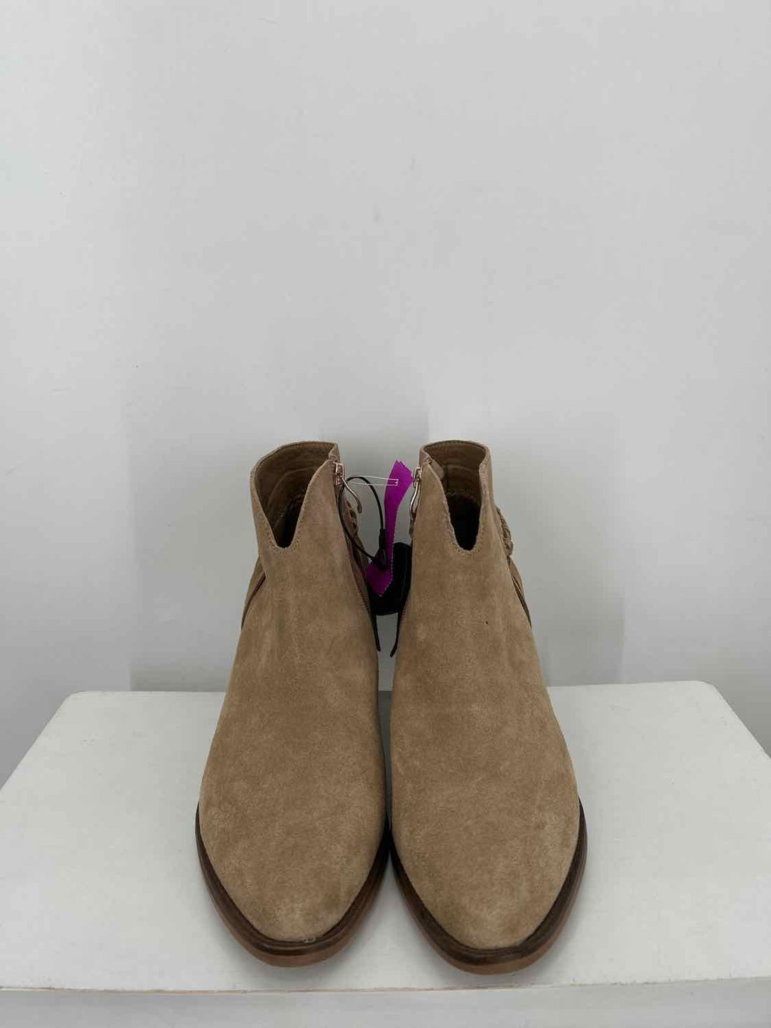 Michael Shannon Women Size 9.5 Tan Genuine Leather Ankle Boot