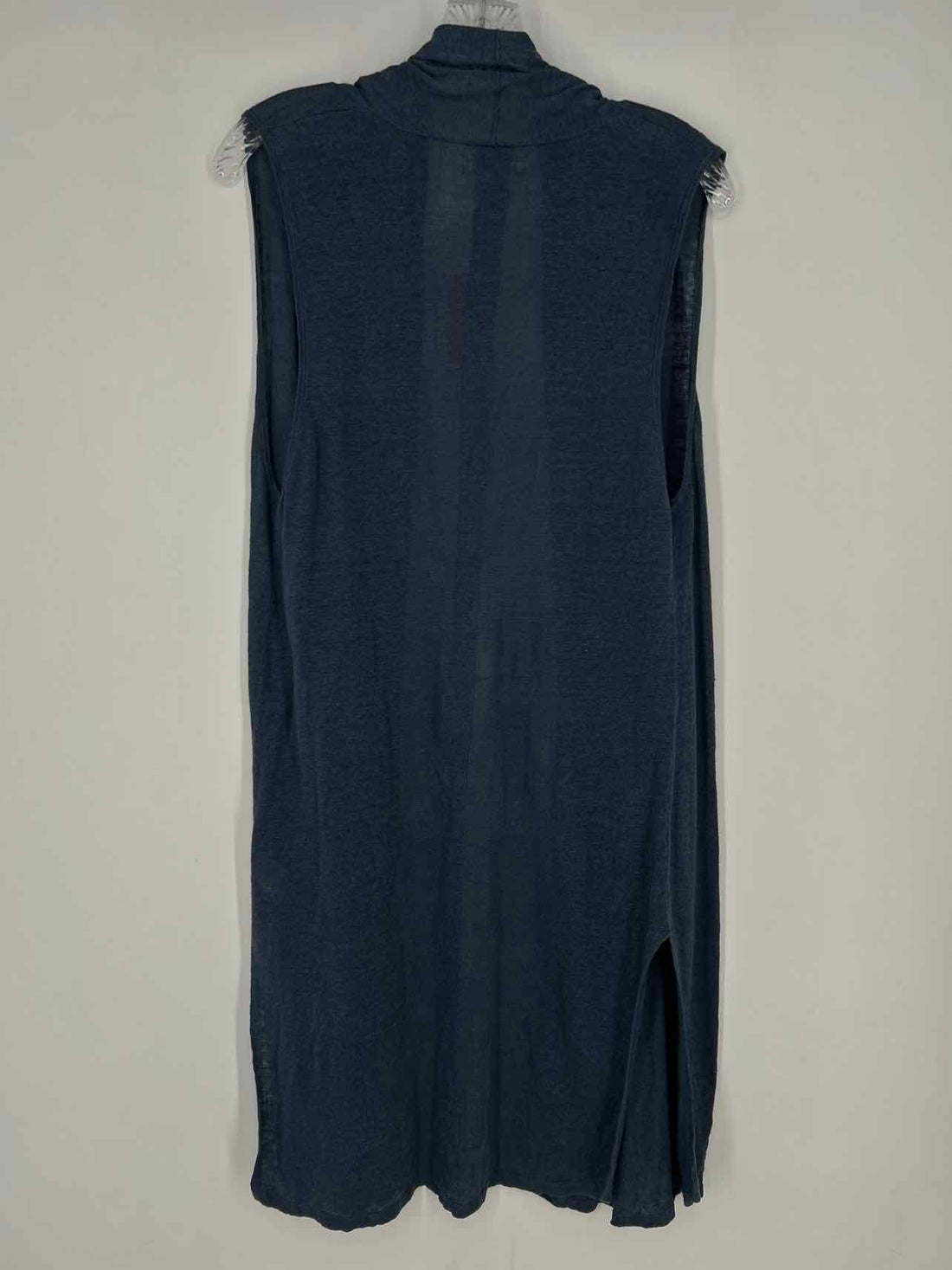 Cynthia Rowley Size L Dusty Blue Linen Vest