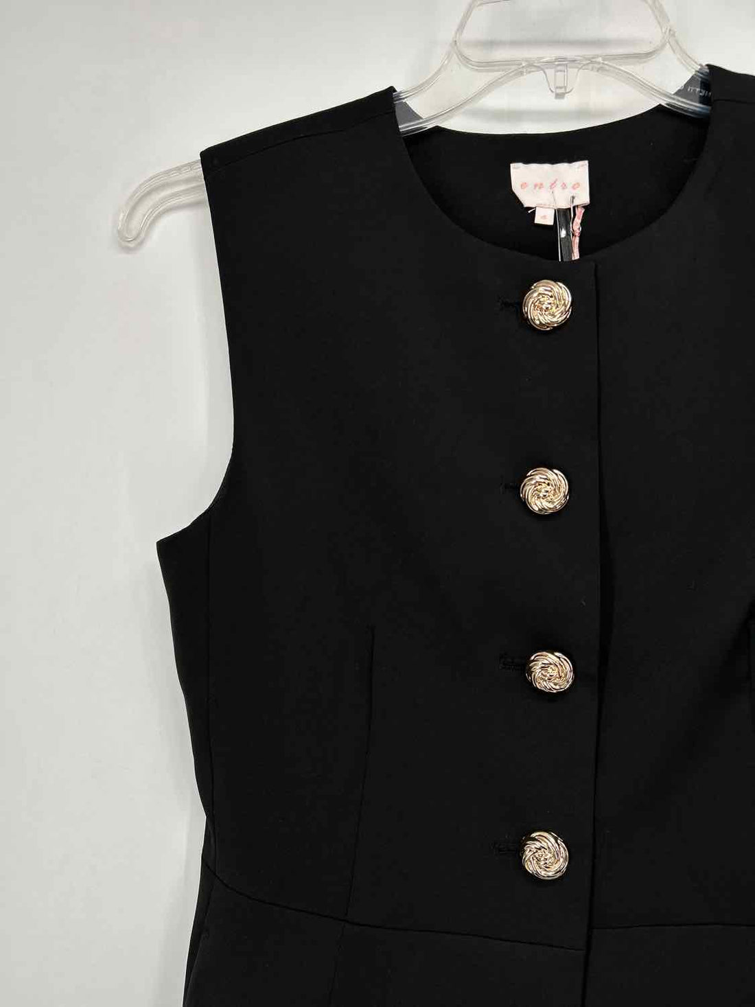 Entro Size S Black NWT Vest
