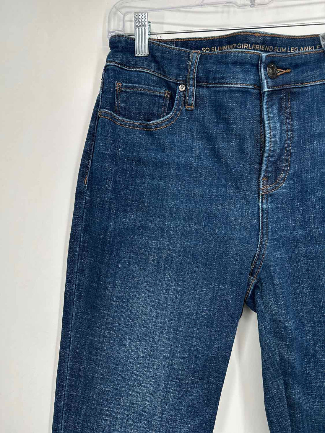 Chicos Size 0 (4) Dark Wash Patchwork Jeans