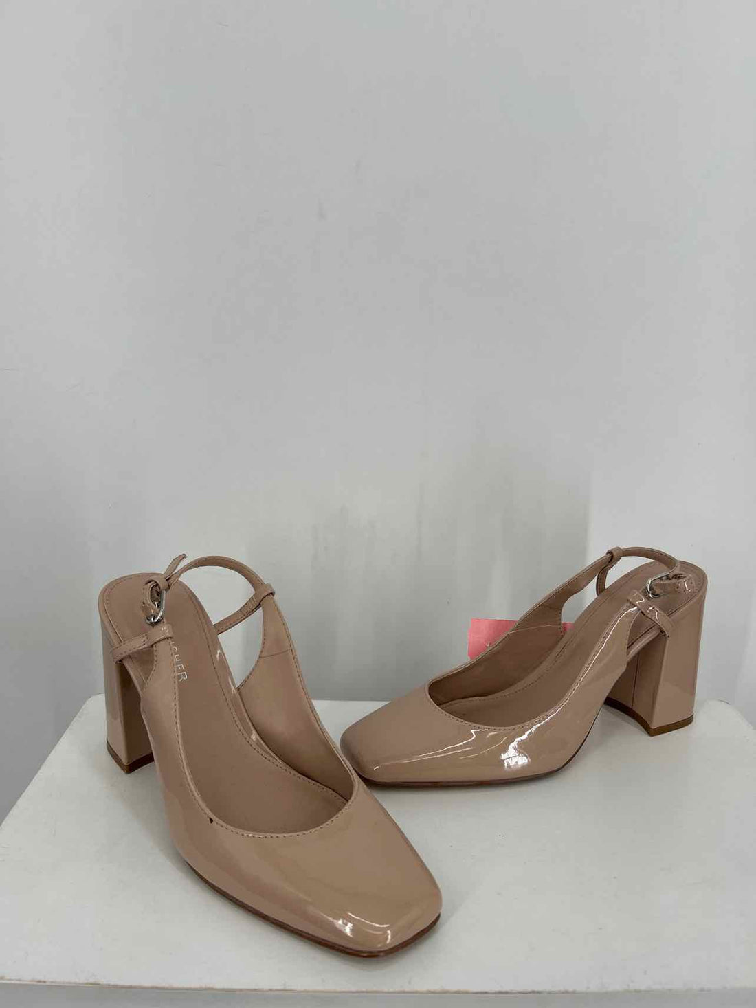 Marc Fisher Women Size 7 Nude Patent Leather Heels