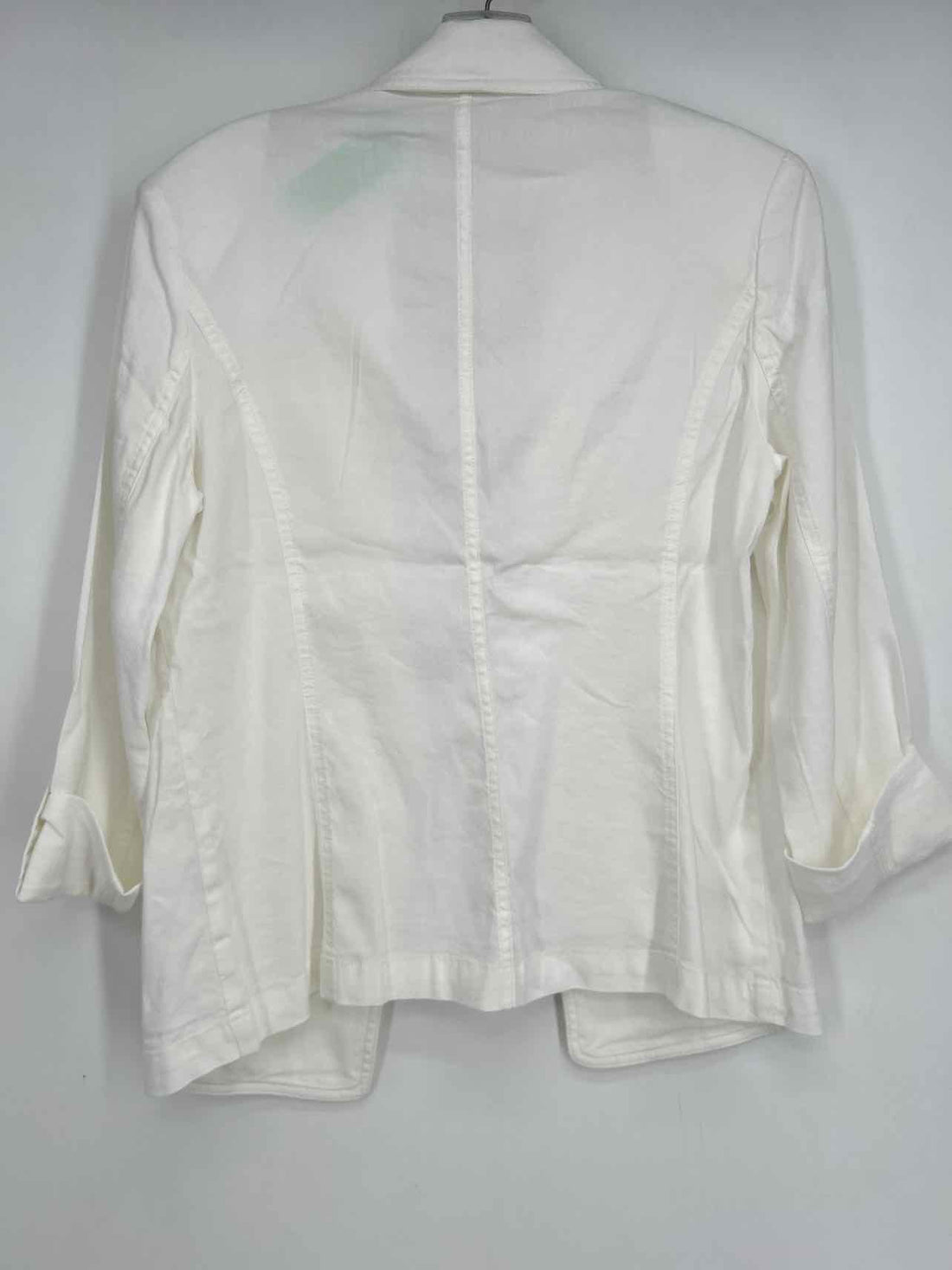 Chicos Size 0 (4) White Linen Blend Blazer