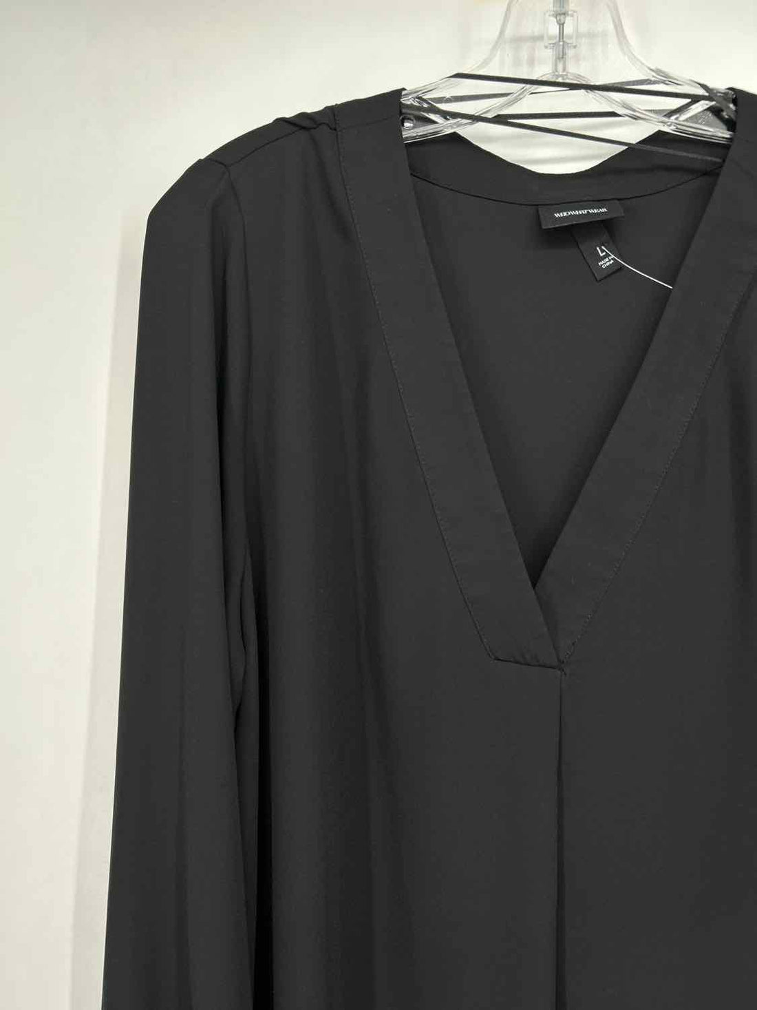 Who What Wear Size L Black Long Sleeve