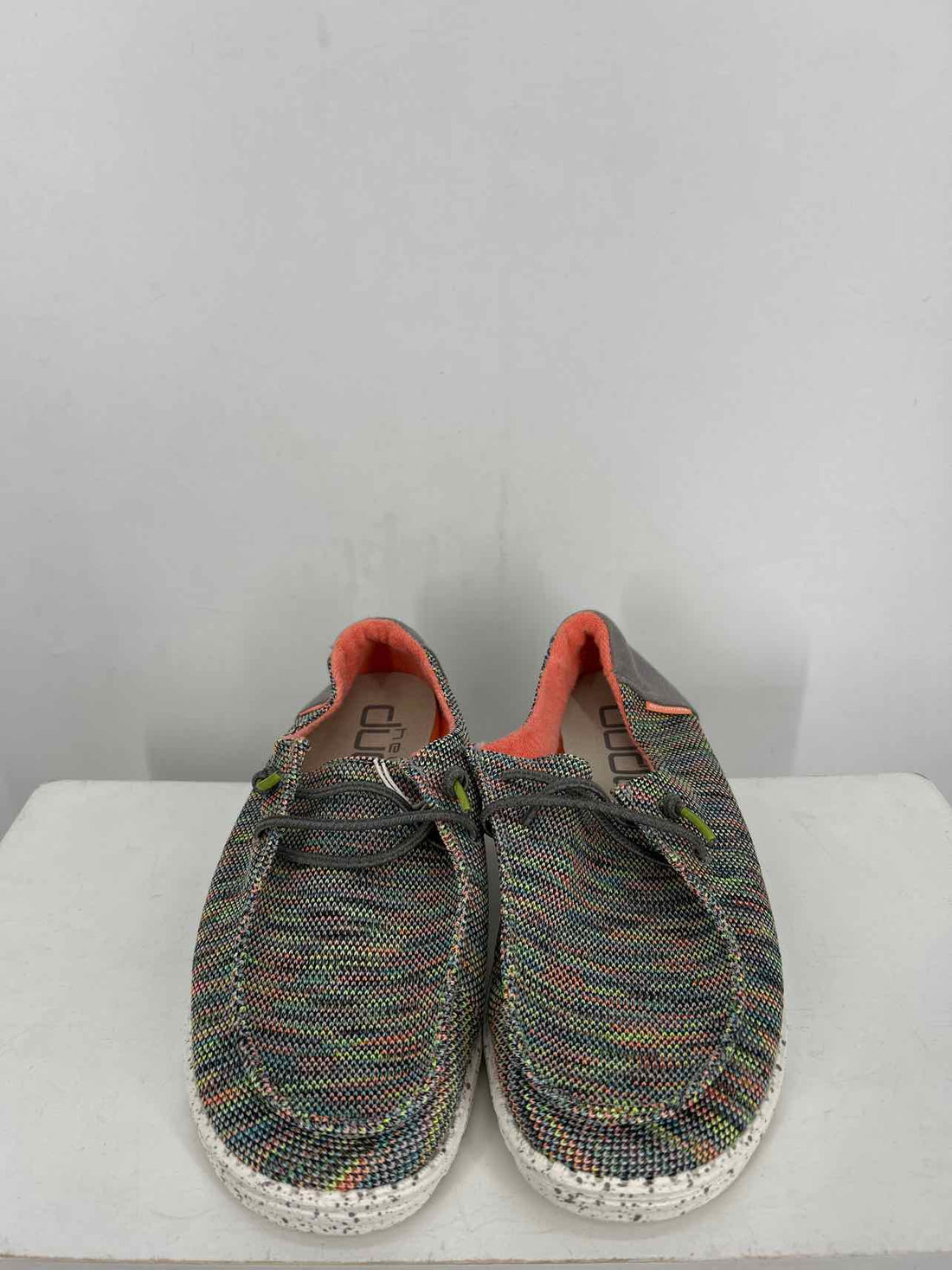 Hey Dude Women Size 8 Gray Multi Color NWT Sneakers