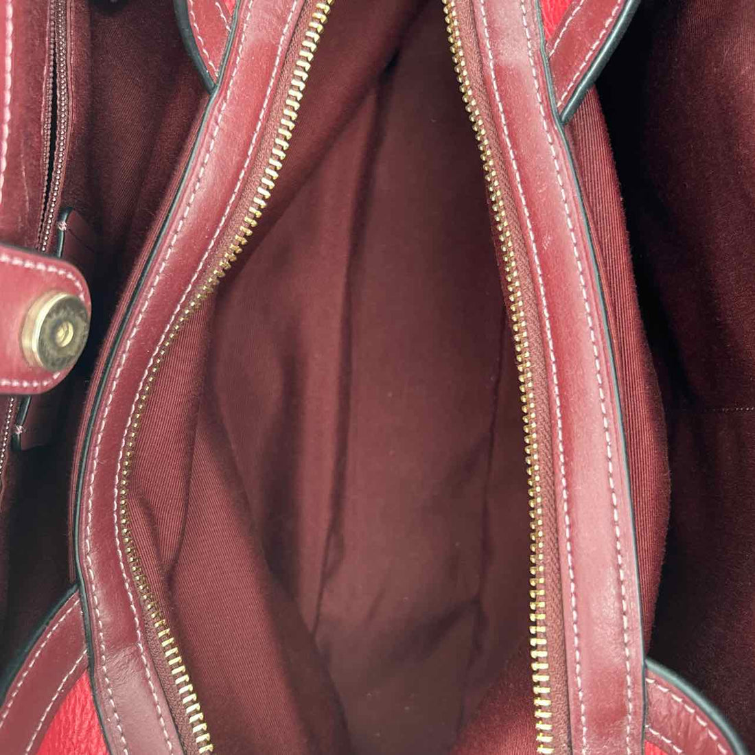 Coach Red Leather Excellent Condition Tote