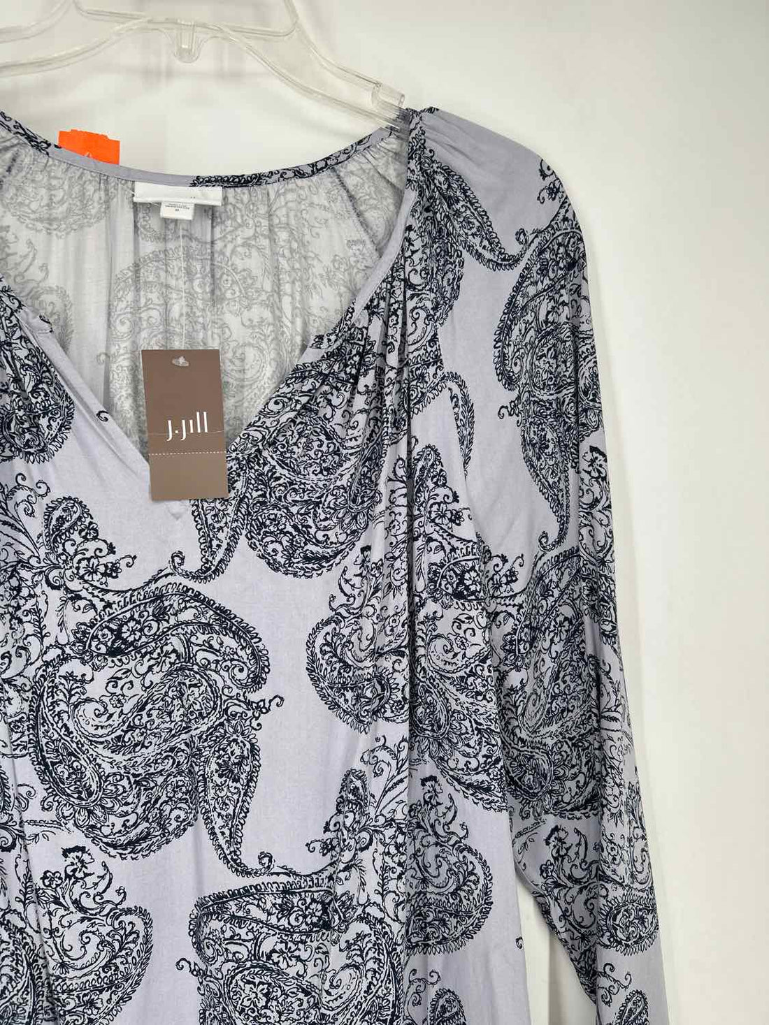 Pure Jill Size M Purple & Navy Print NWT Long Sleeve