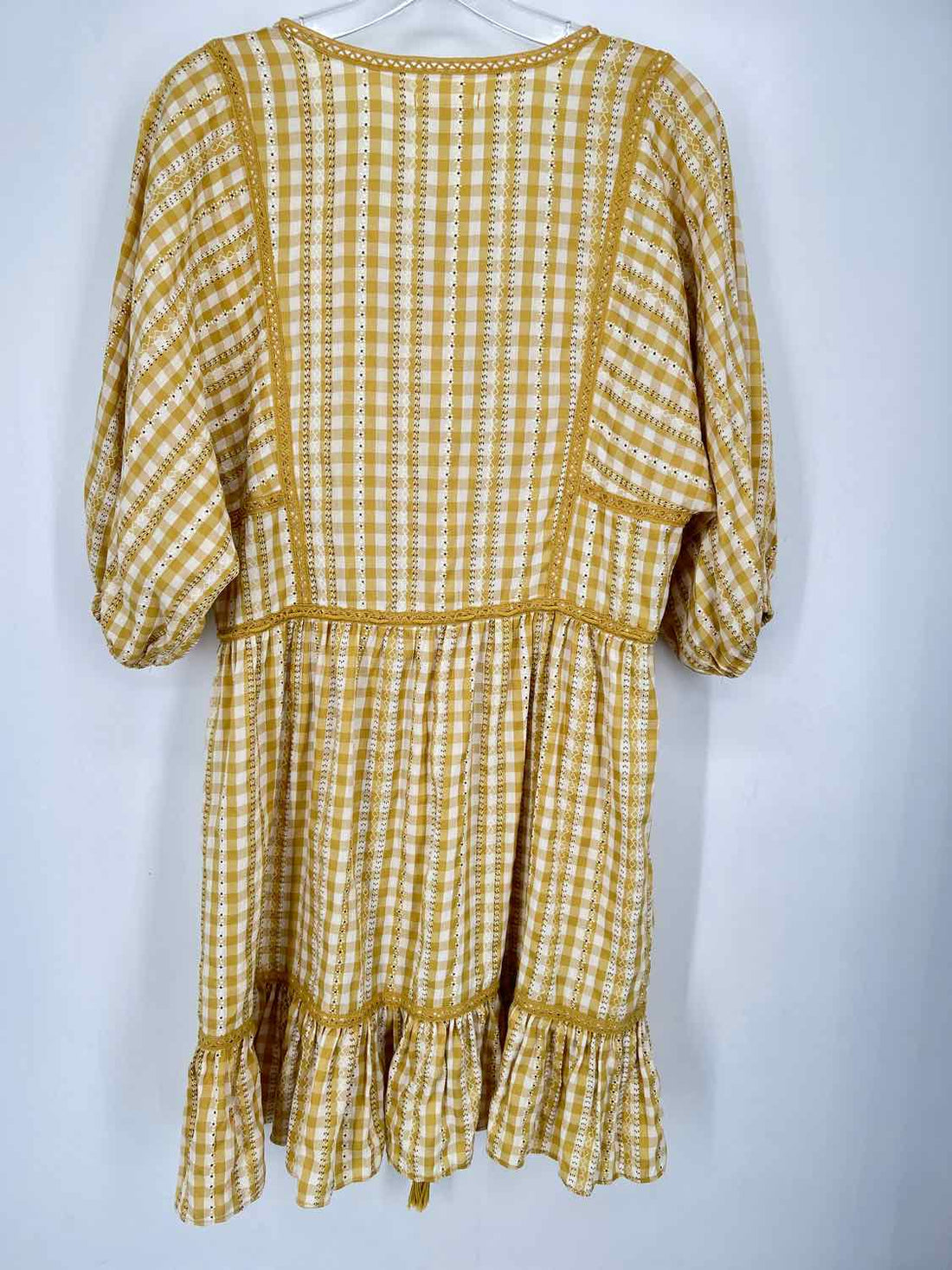 Max Studio Size M Mustard Gingham NWT Dress