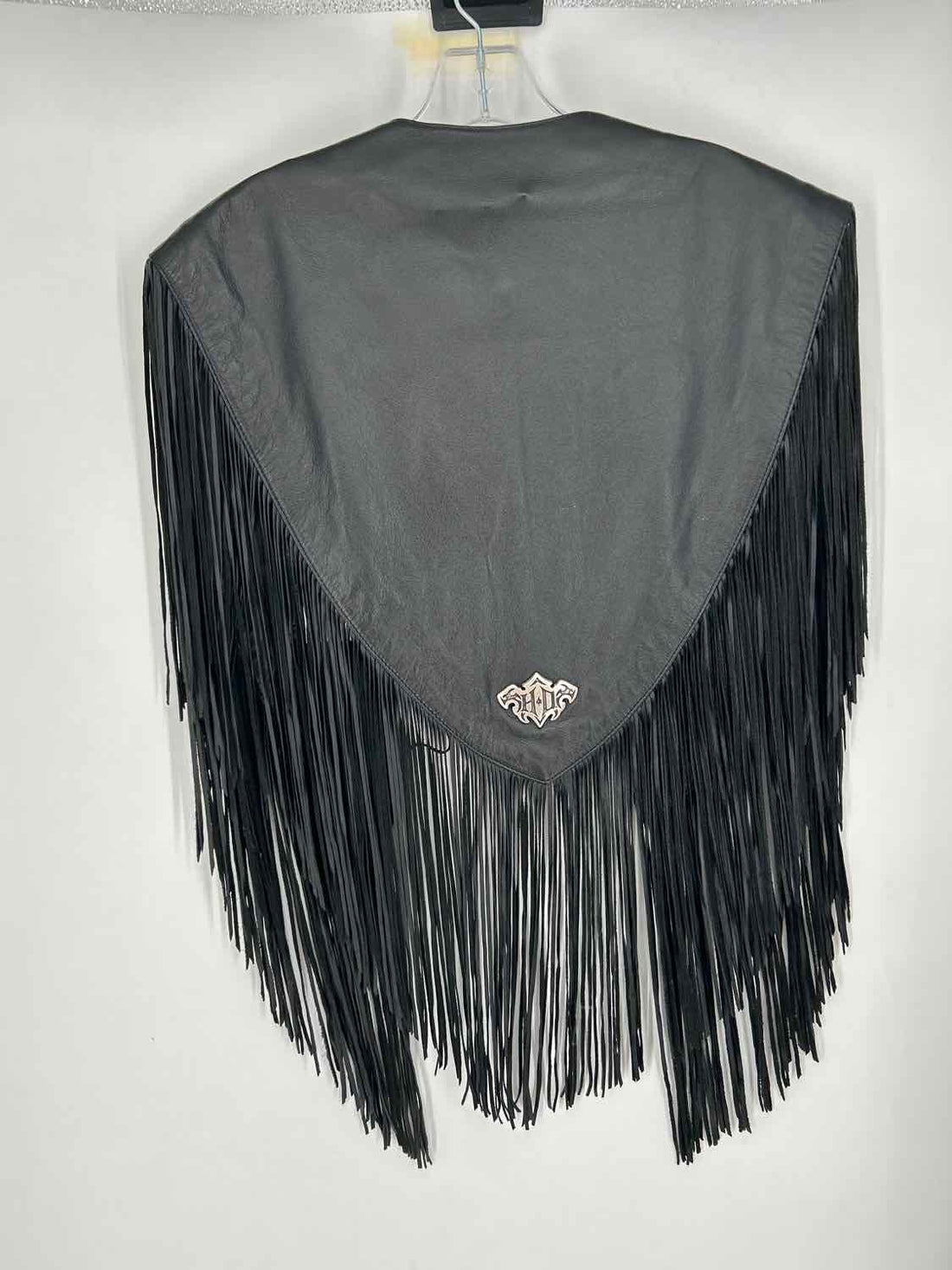 Harley Davidson Size OS Black Genuine Leather NWT Poncho