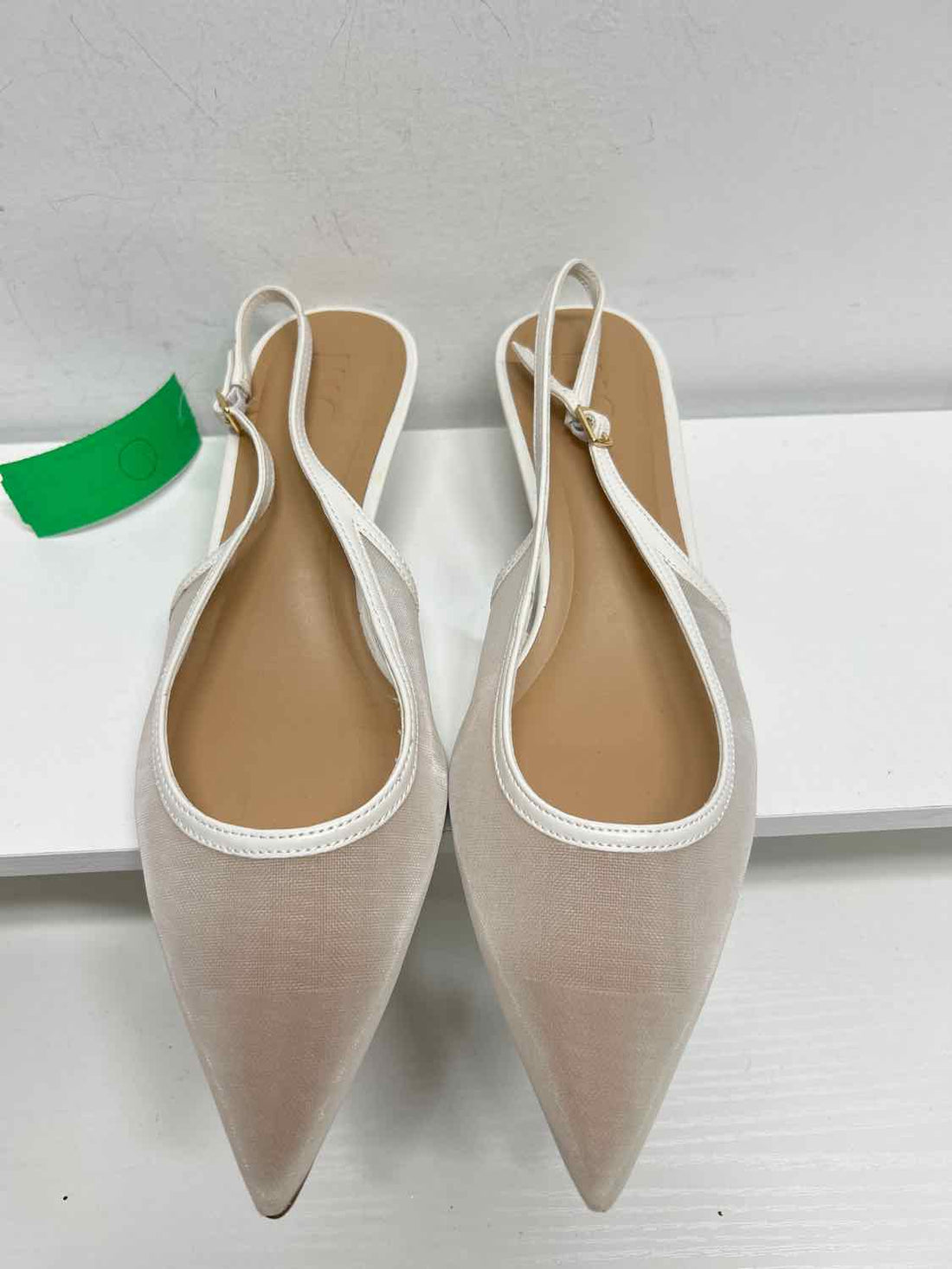INC Women Size 8.5 White Mesh Heels