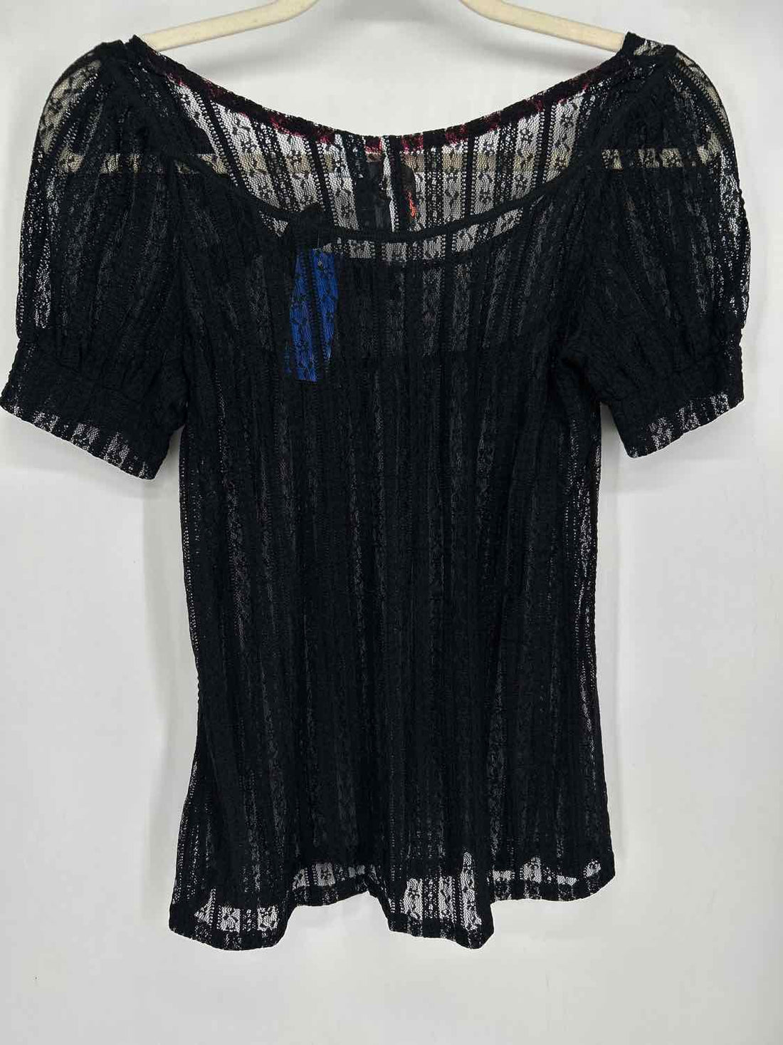Ric Rac Size XS Black Lace Short Sleeve