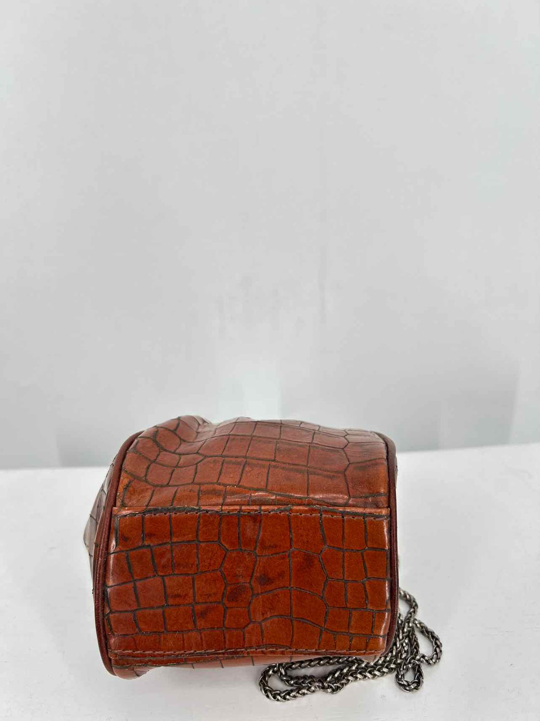 Mark Lifey Brown Croc Embossed Vintage Purse