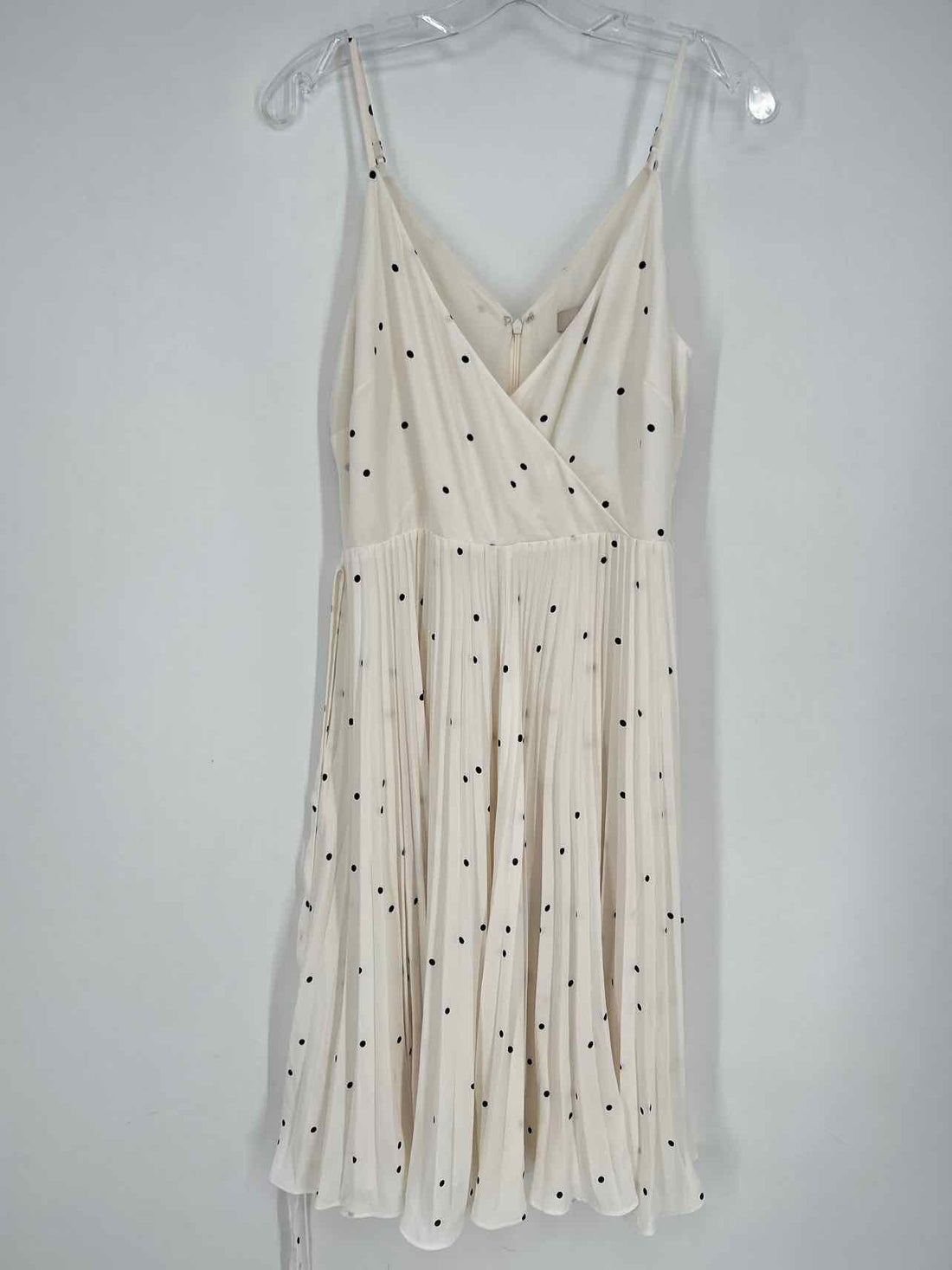 Loft Size 2P White Polkadot Sleeveless Dress