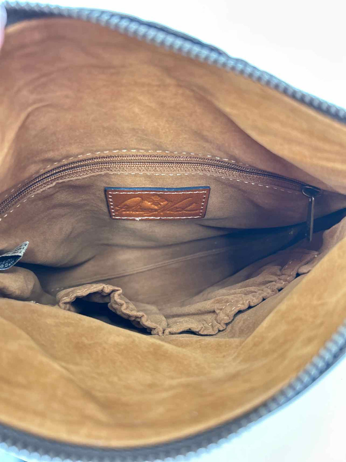 Patricia Nash Tan Leather Clutch