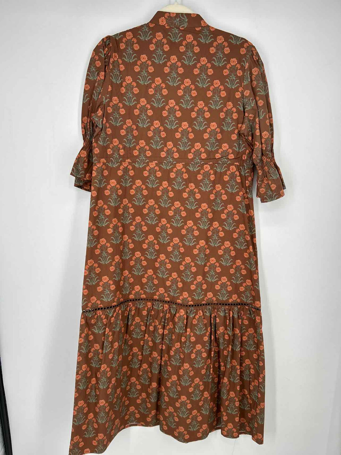 Marigold by Victoria Dunn S Brown & Pink Floral New Boutique Dress a