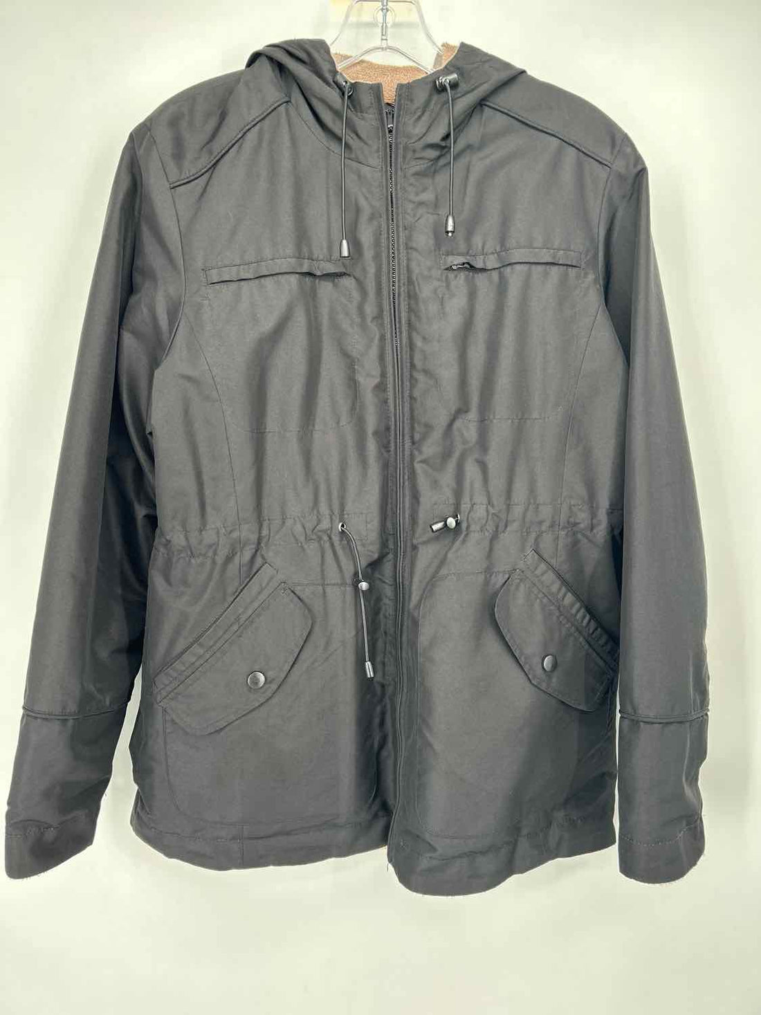 Jaclyn Smith Size S Black & Taupe Reversible Jacket