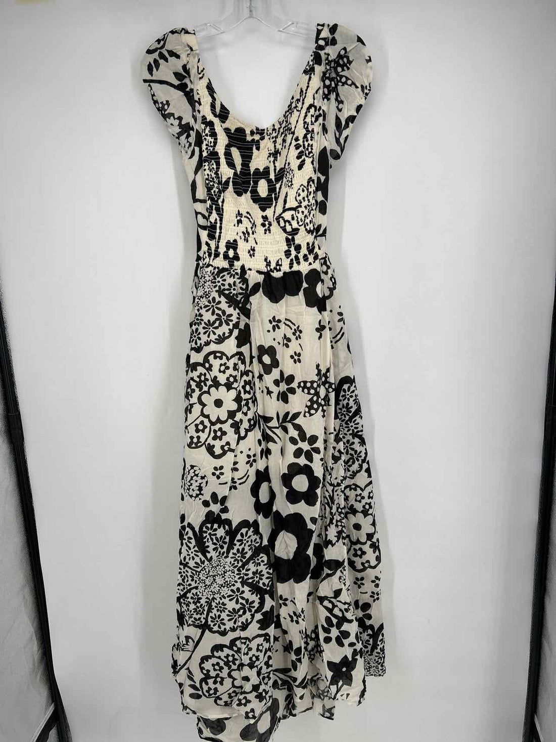 Free People Size M Ivory & Black Maxi