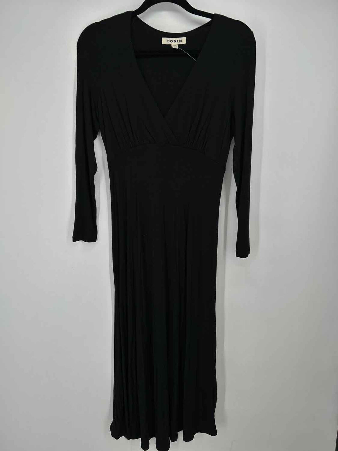 Boden Size 8P Black Long Sleeve Dress