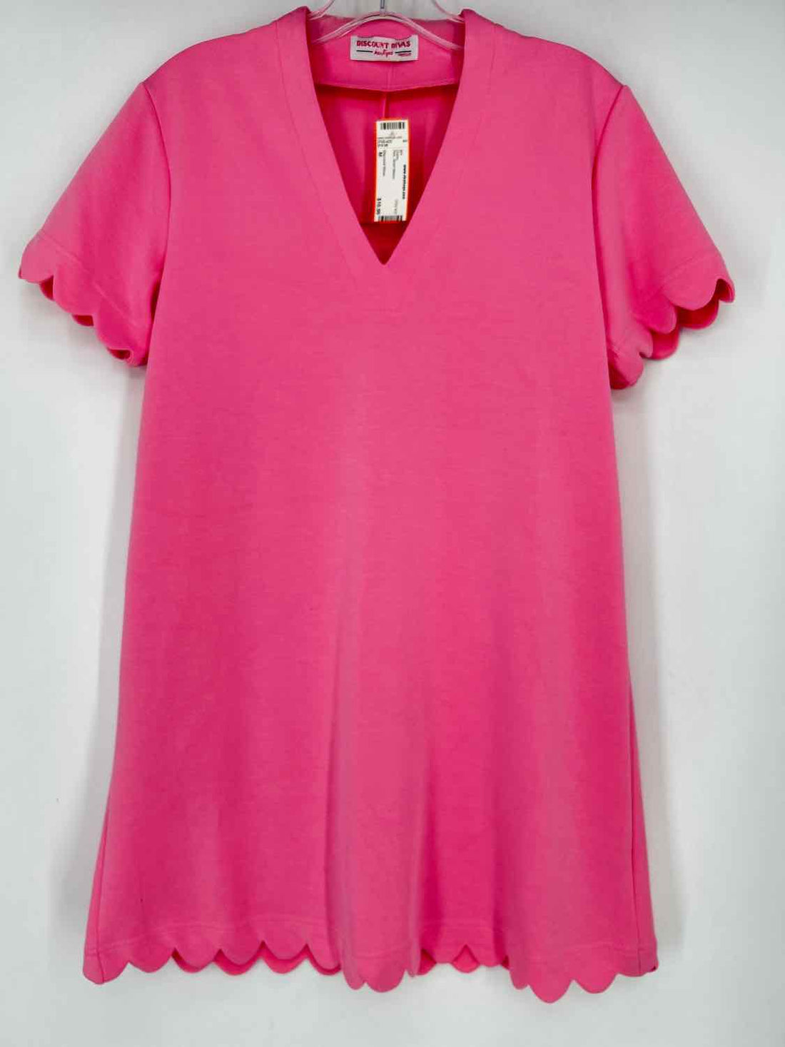 Discount Divas Size M Pink Short Sleeve Dress