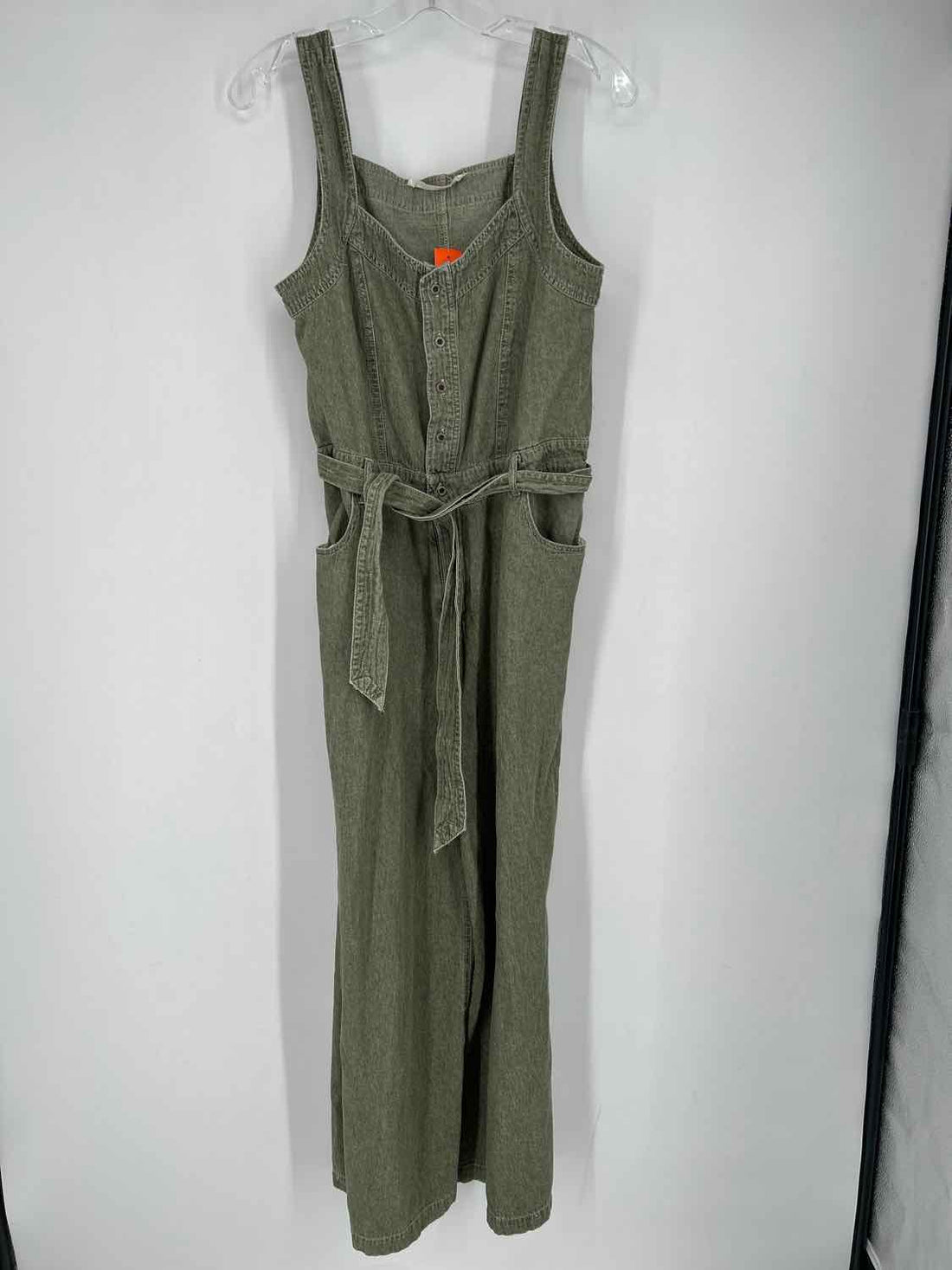Given Kale Size M Green Sleeveless Jumpsuit