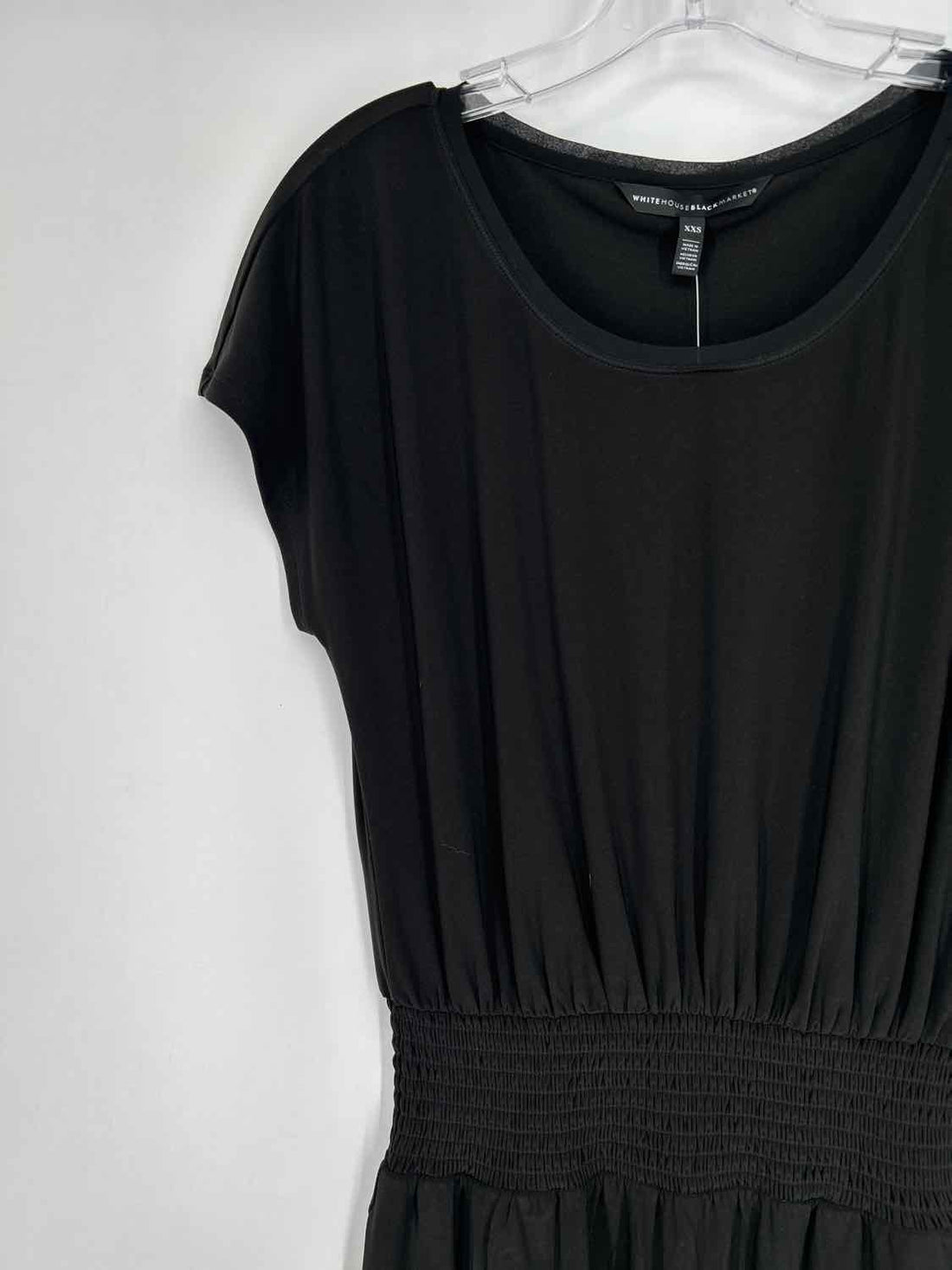 White House Black Market Size XXS Black Short Sleeve Dress