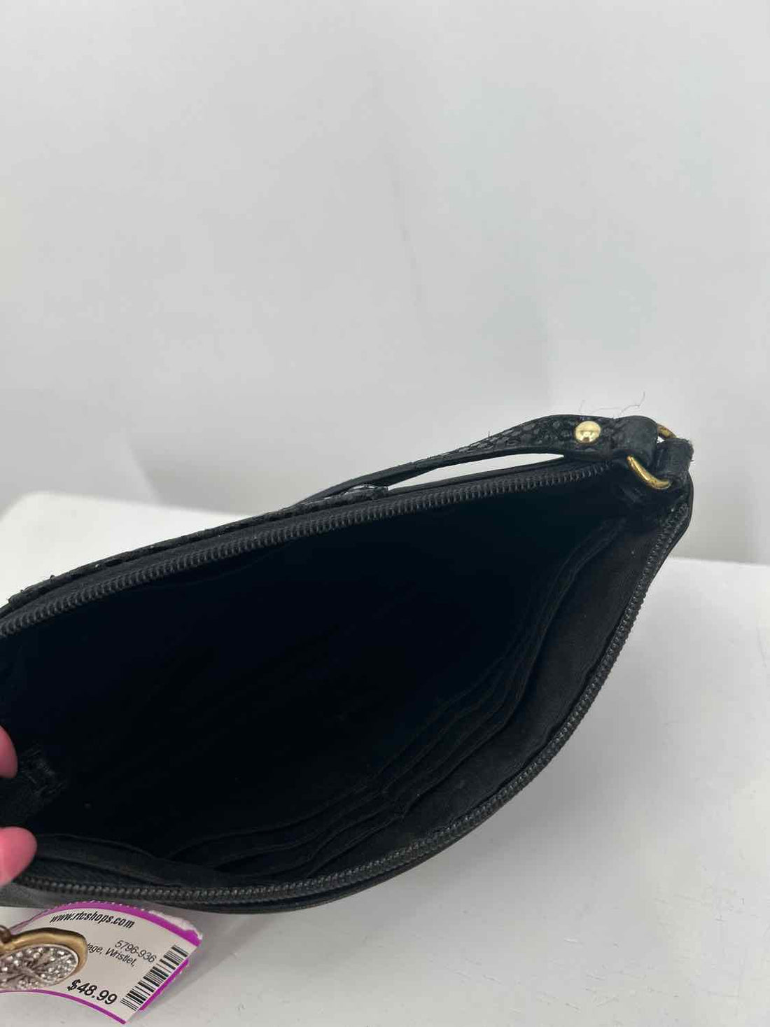 Coach Black Leather Vintage Clutch