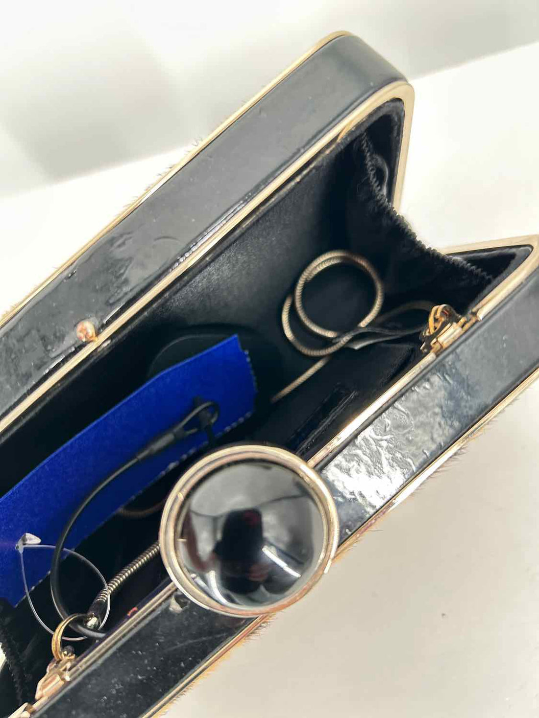 Banana Republic Leopard Calf Hair Clutch