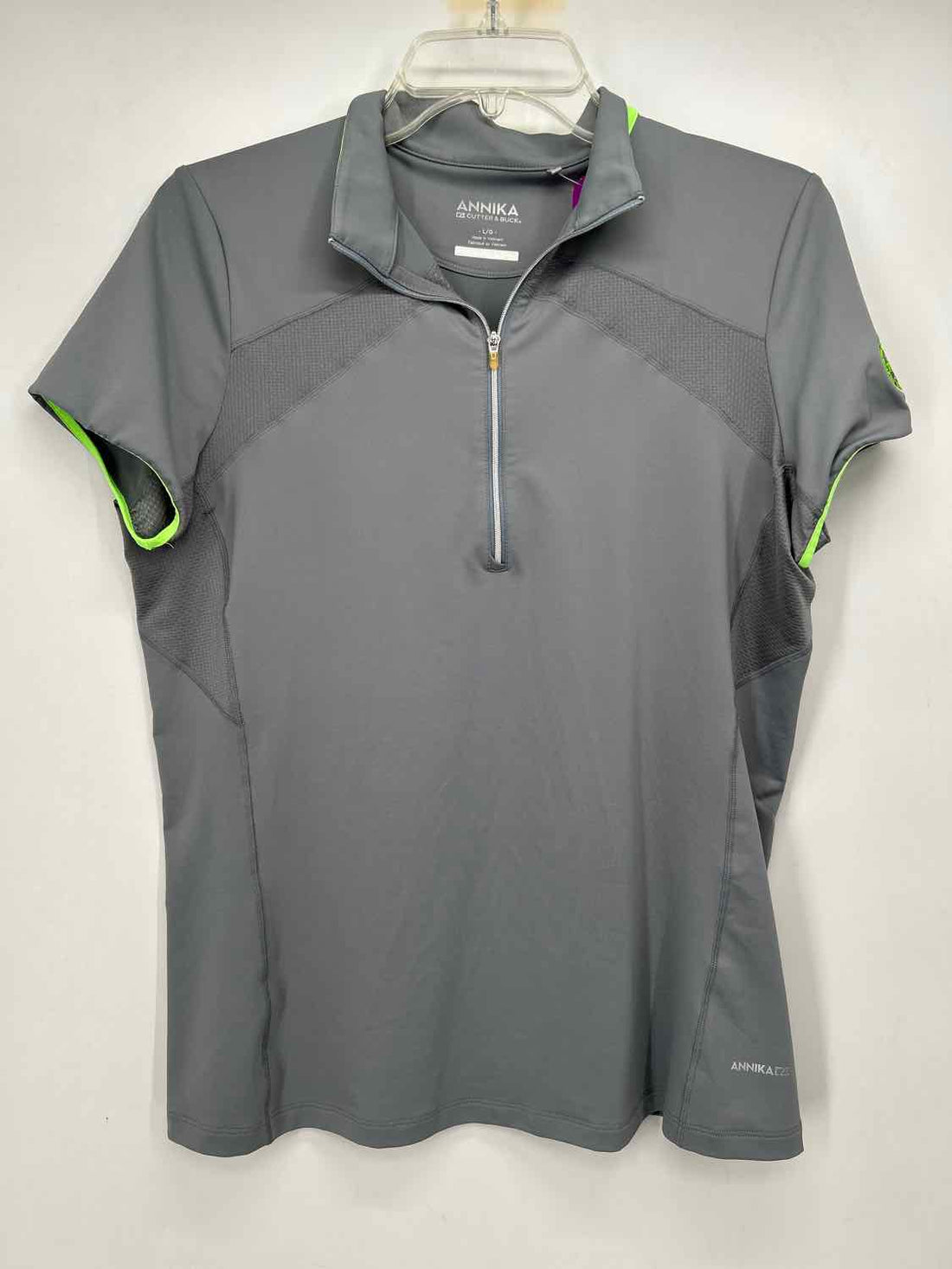Annika Size L Gray Active Tops