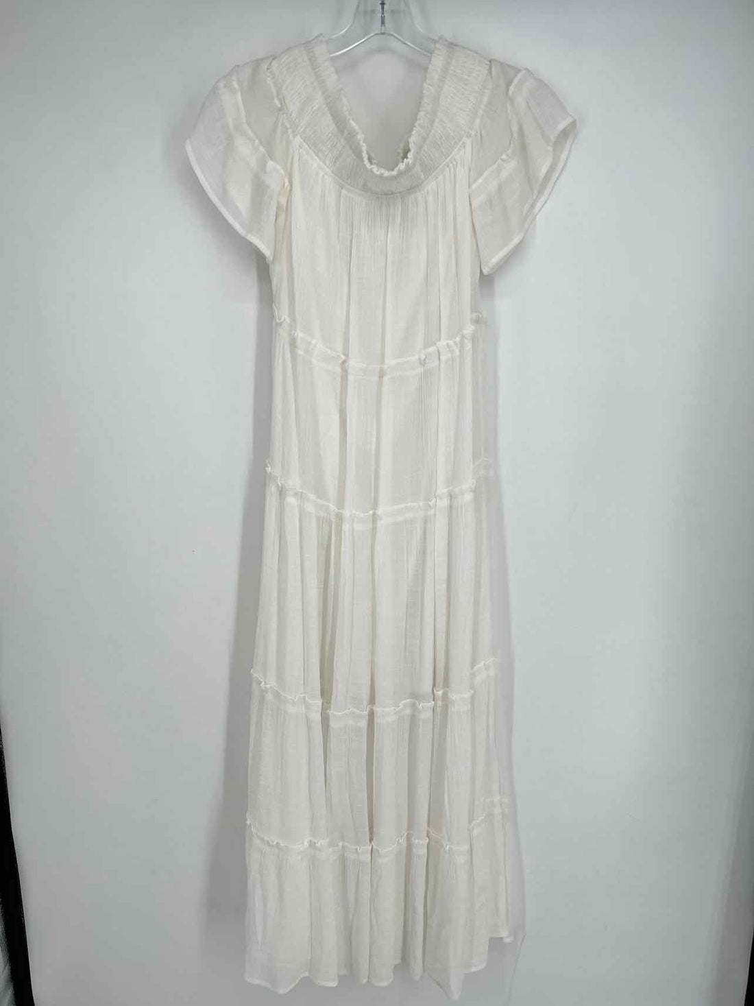 Jodifl Size S White Short Sleeve Dress