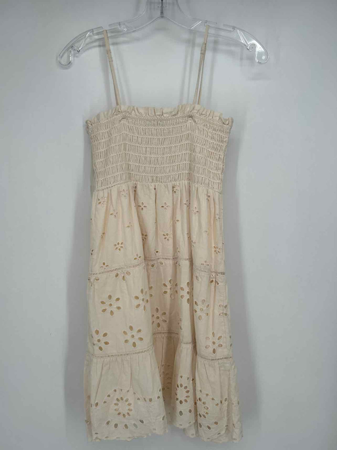 American Eagle Size S Cream Eyelet Dress