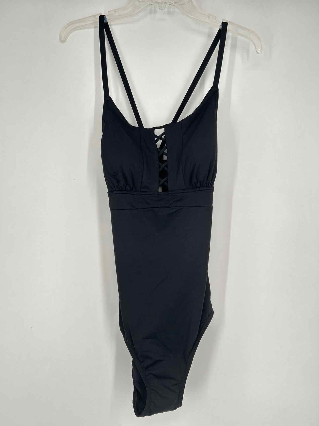 Land's End Size 10L Black NWT Swimsuit 1 Piece