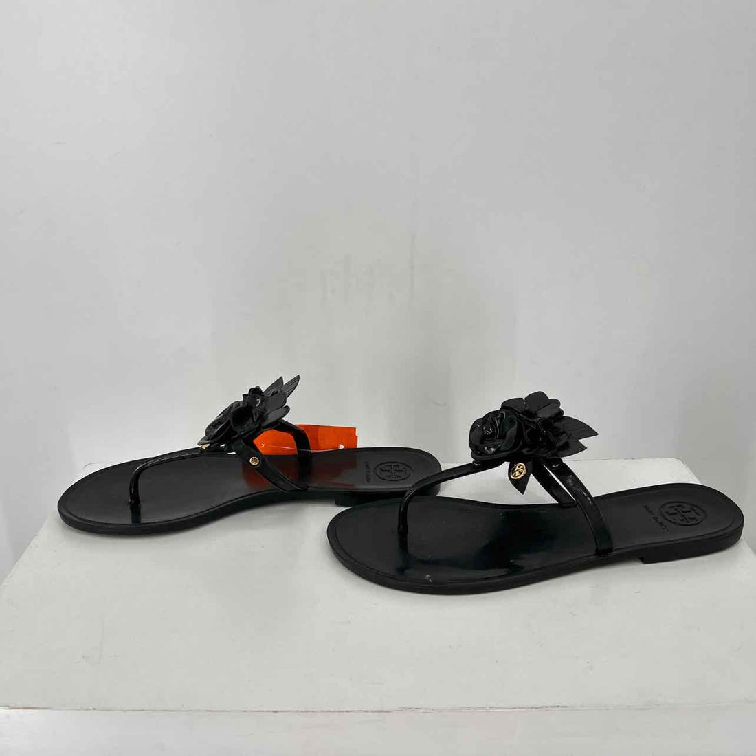 Tory Burch Women Size 7 Black Jelly Sandals