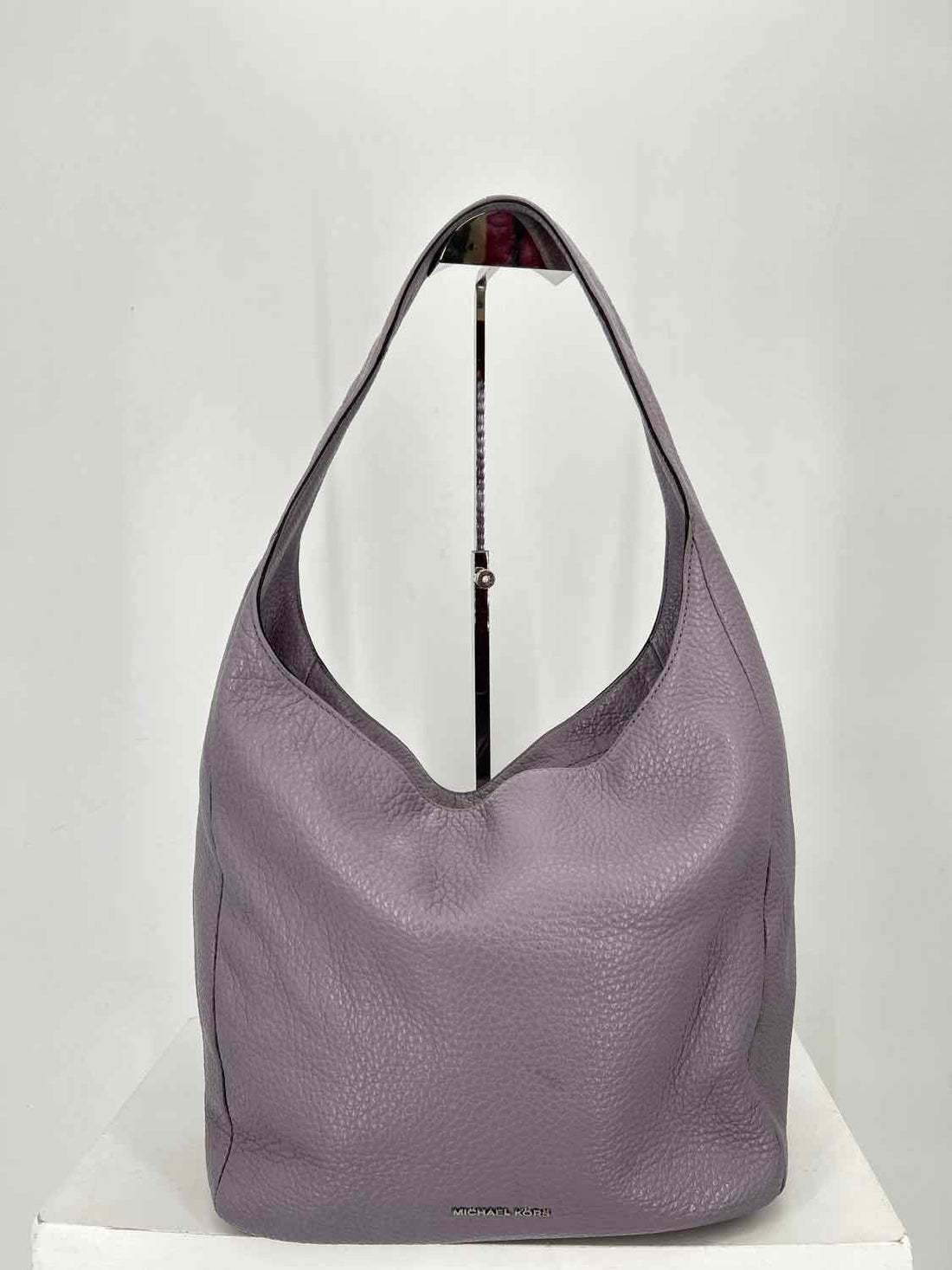Michael Kors Pale Purple Pebbled Leather Hobo