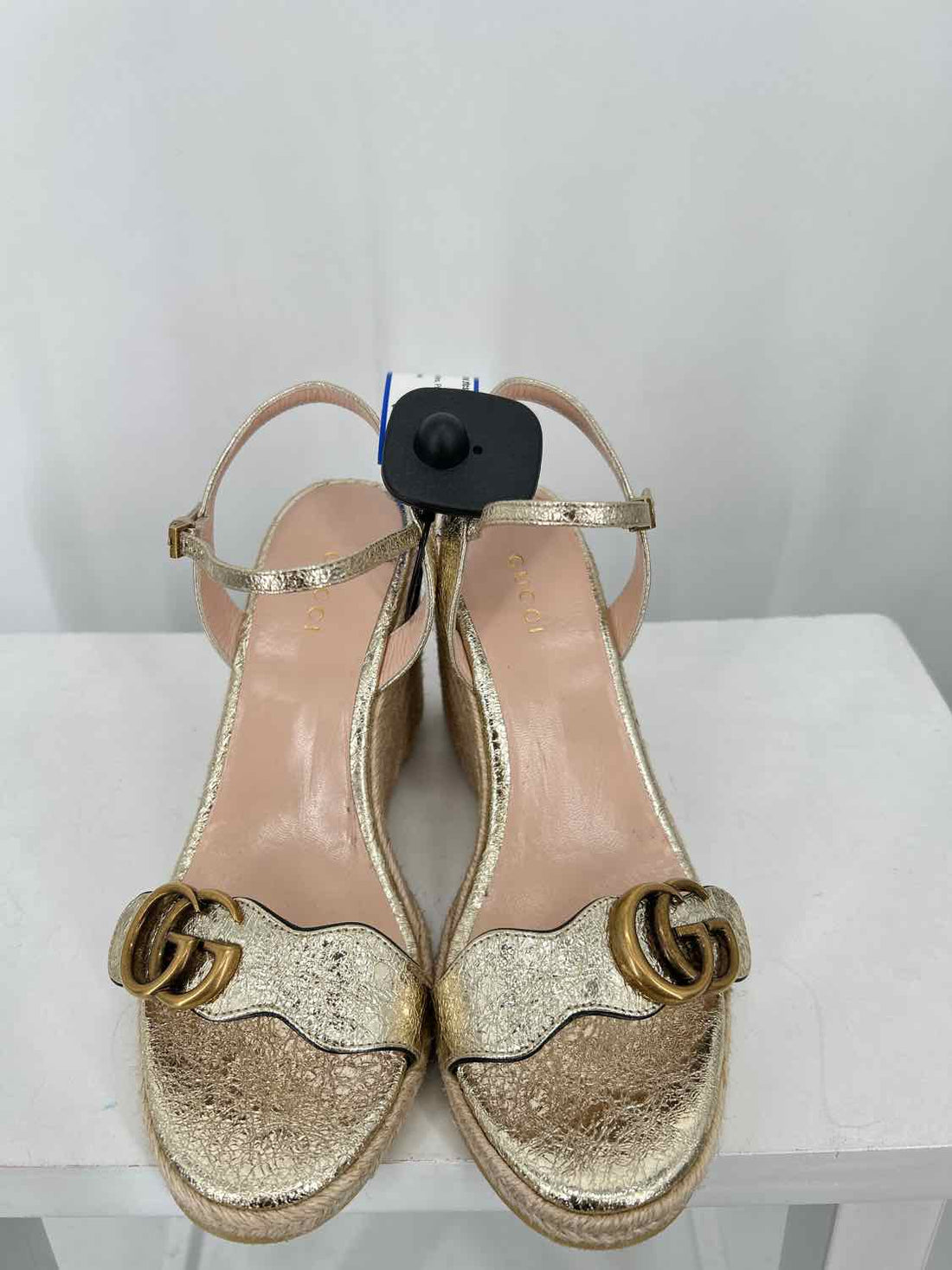 Gucci Women Size 36.5 Gold Espadrilles LUXURY