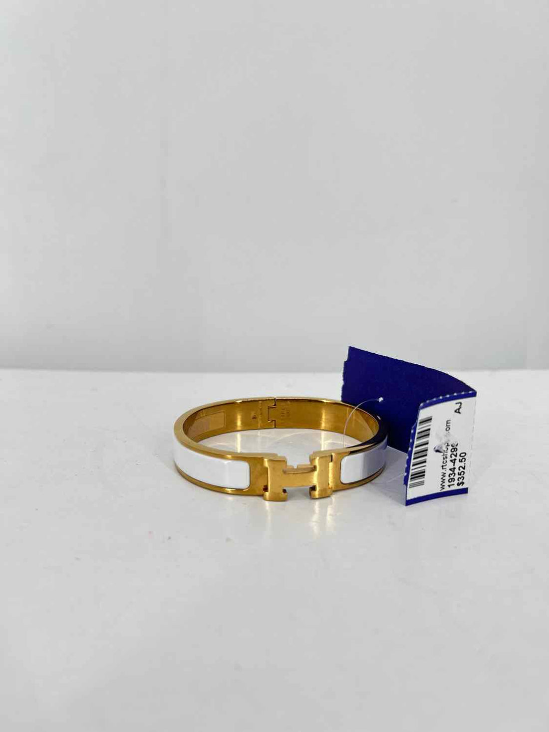 Hermes Enamel Gold Bracelet