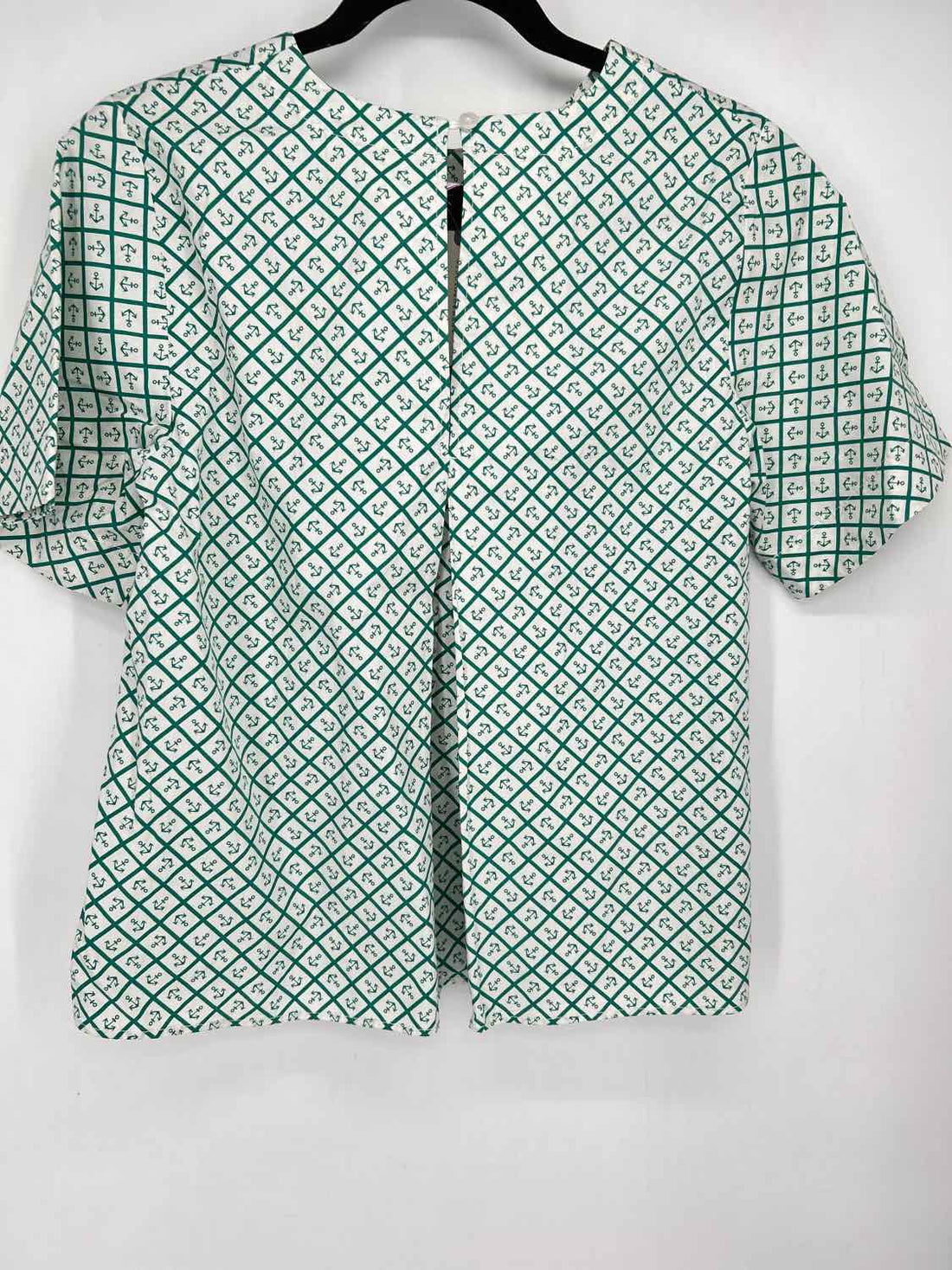 Maeve Size XS White & Green Print NWT Short Sleeve