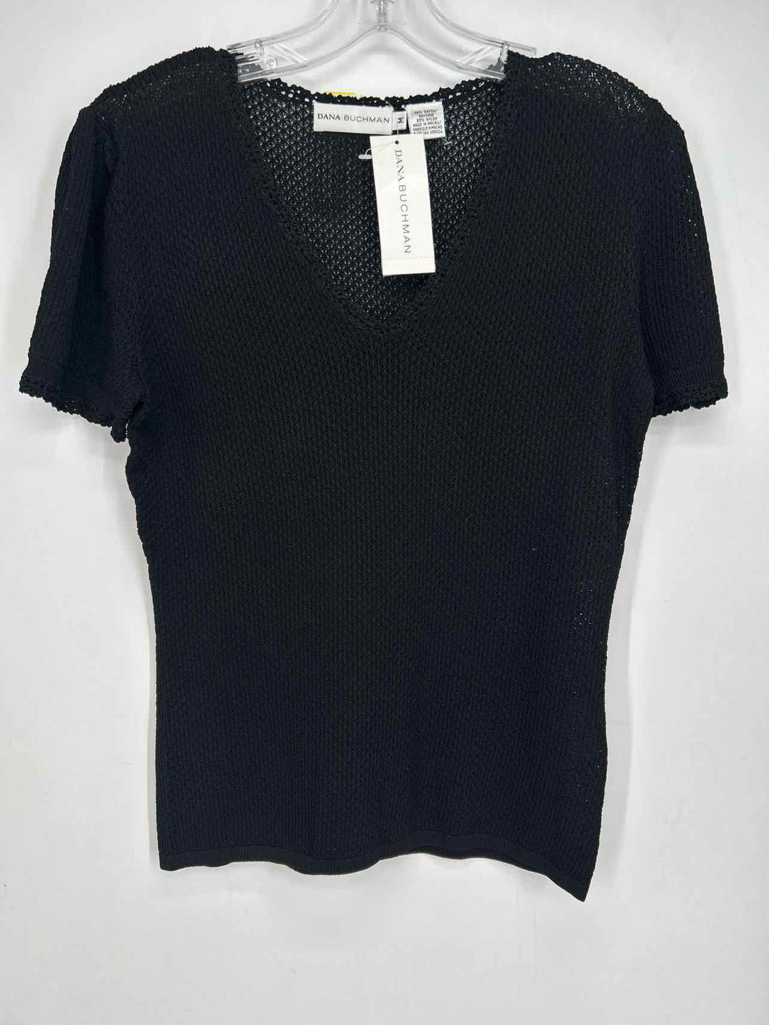 Dana Buchman Size M Black NWT Short Sleeve