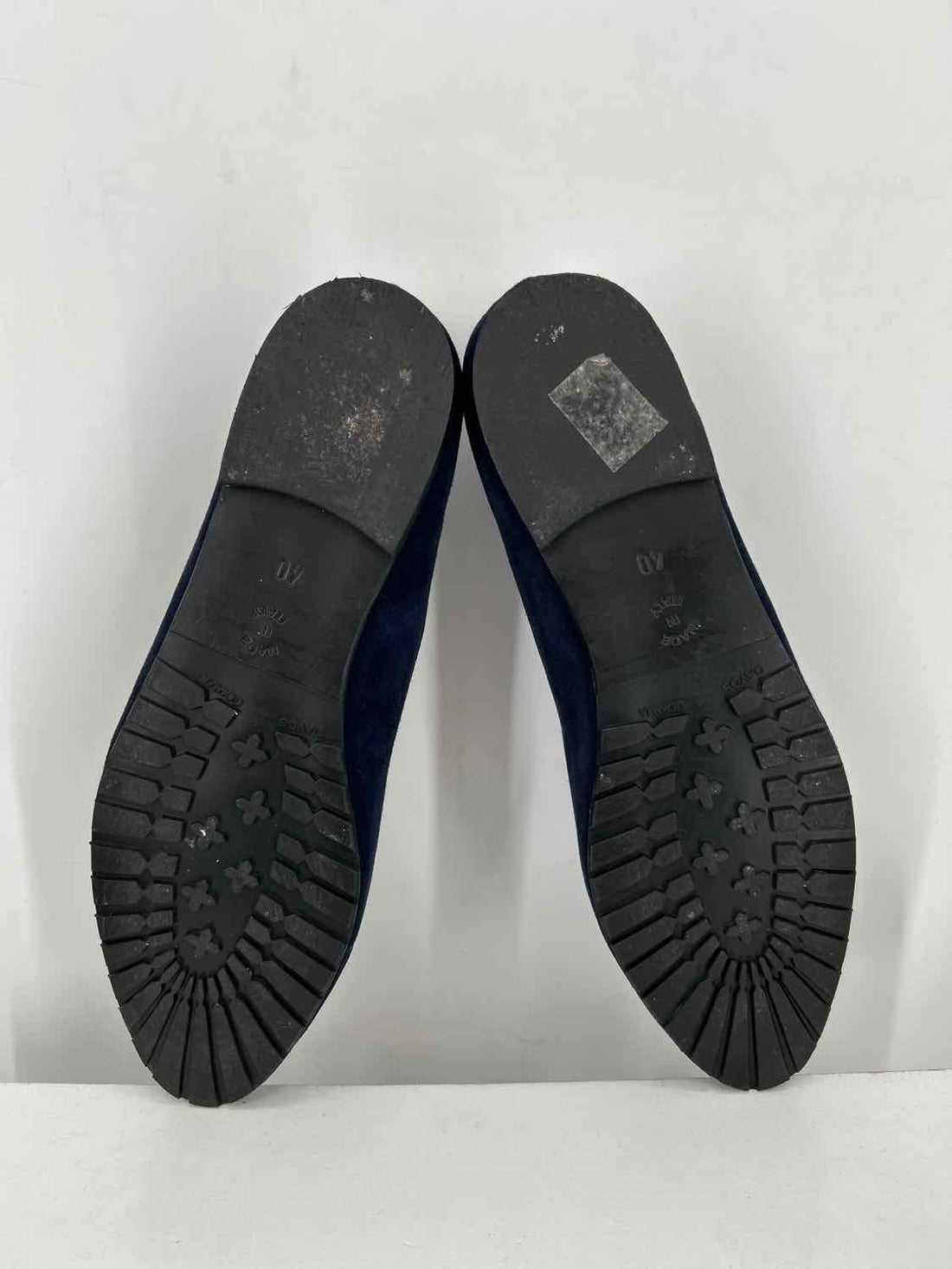 Ballerette Women Size 40 (9-9.5) Navy Genuine Leather Flats