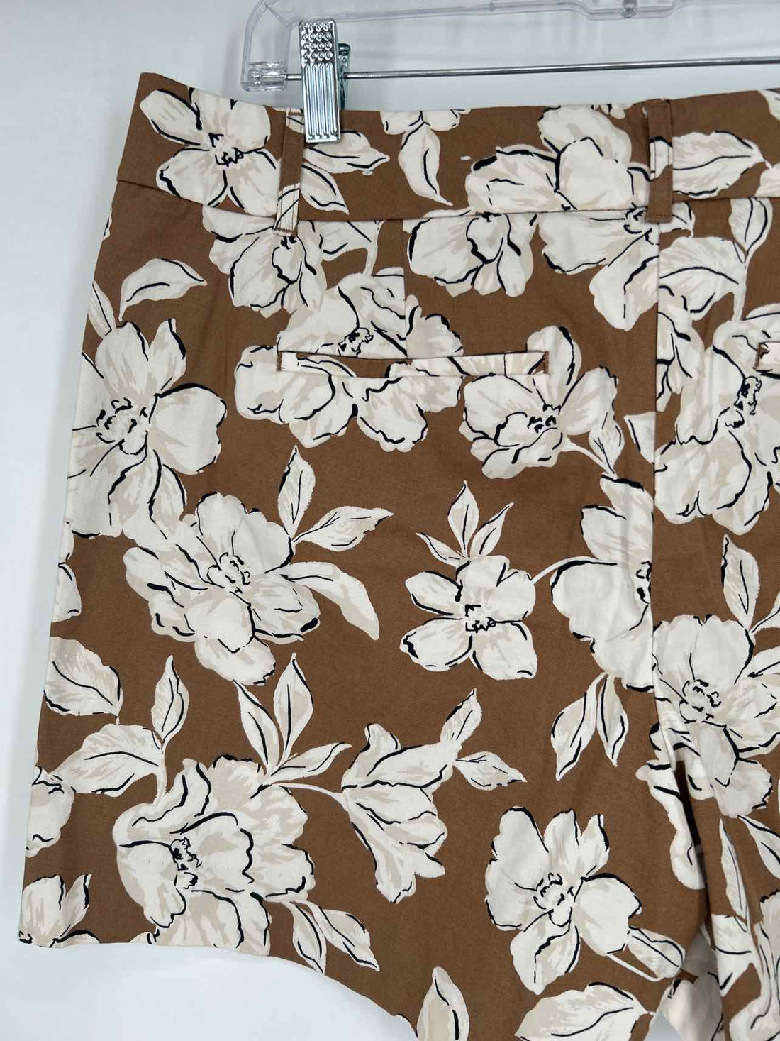Ann Taylor Size 14 Brown Floral Shorts