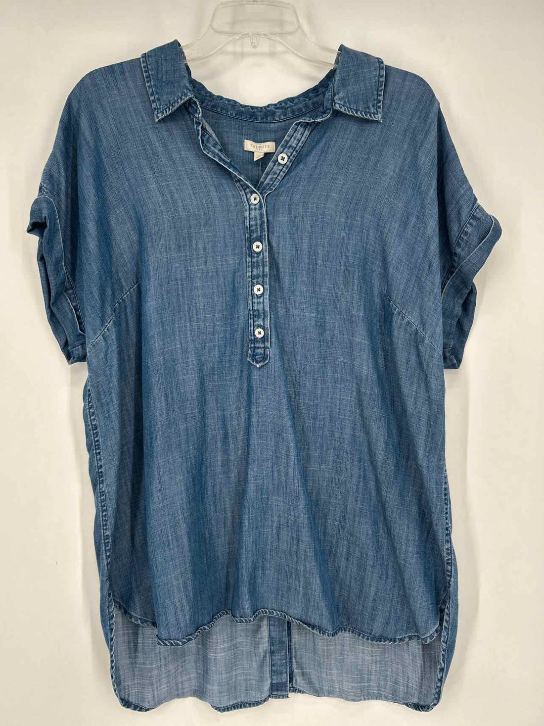 Talbots Size L Chambray Short Sleeve
