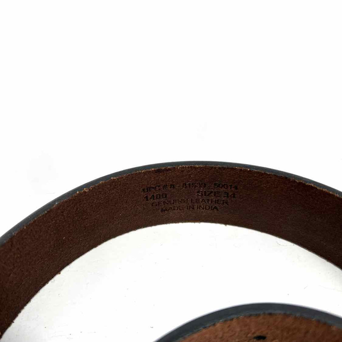 No Brand Name Size 34 Genuine Leather Dark Brown Belts